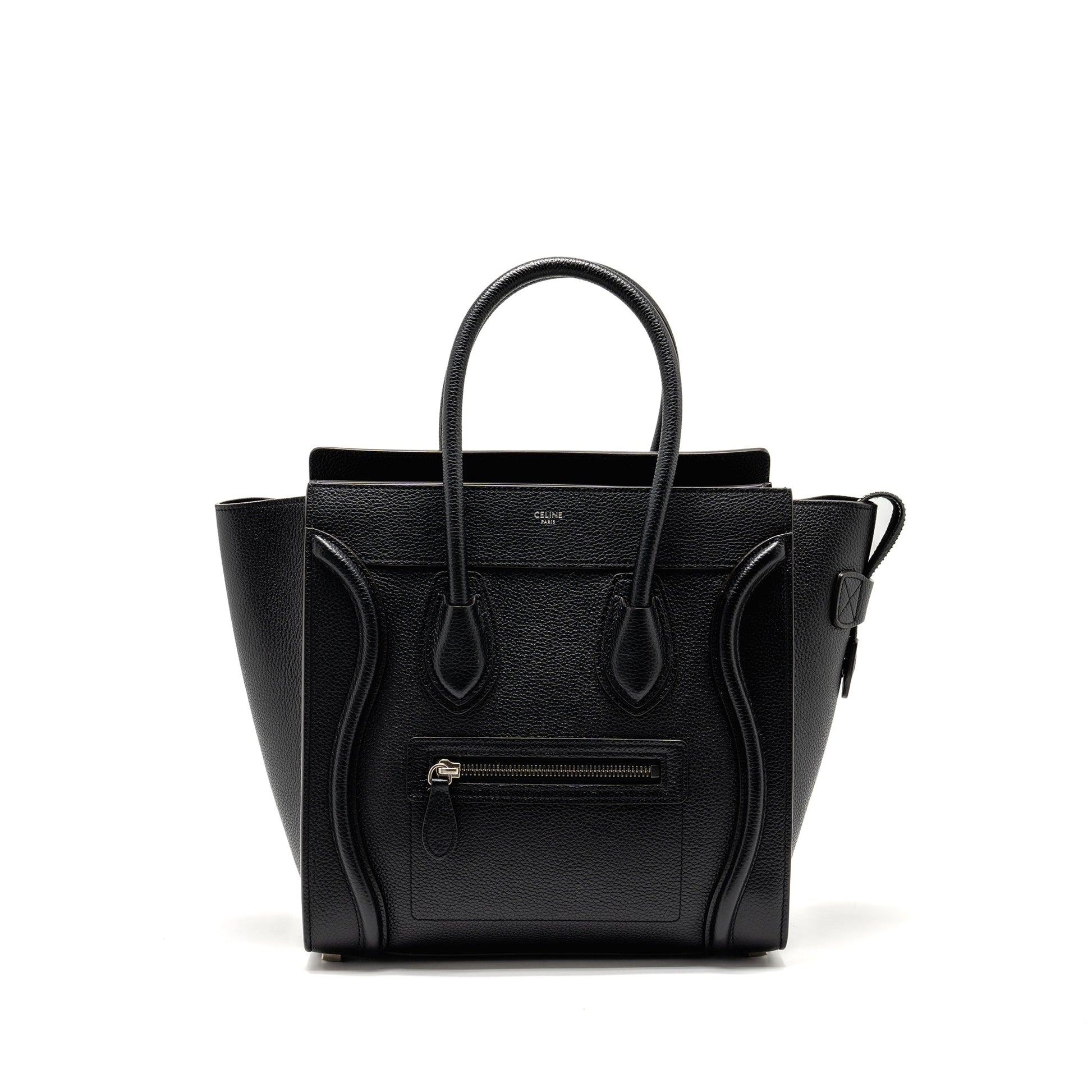 Luxury Micro Luggage Bag Calfskin Shw Black Travel Bag