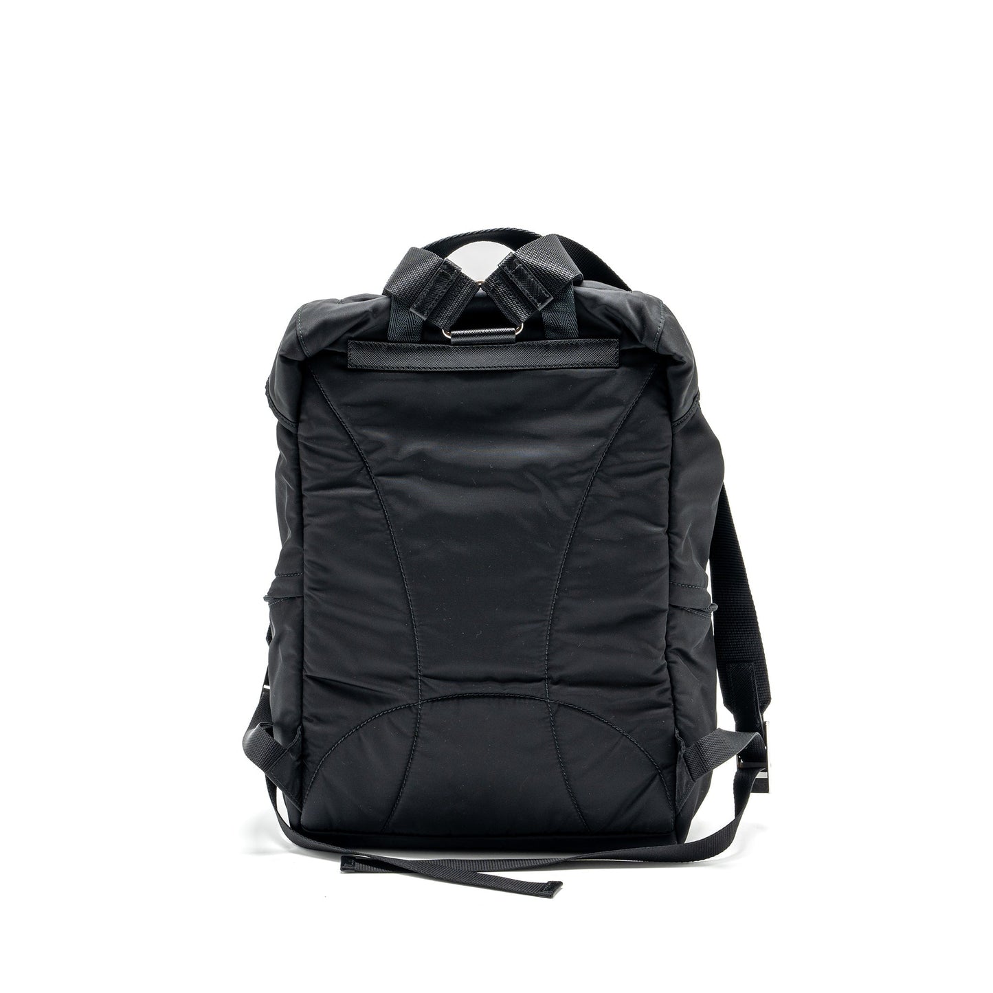Prada Backpack Re Saffiano Handbag Nylon Black