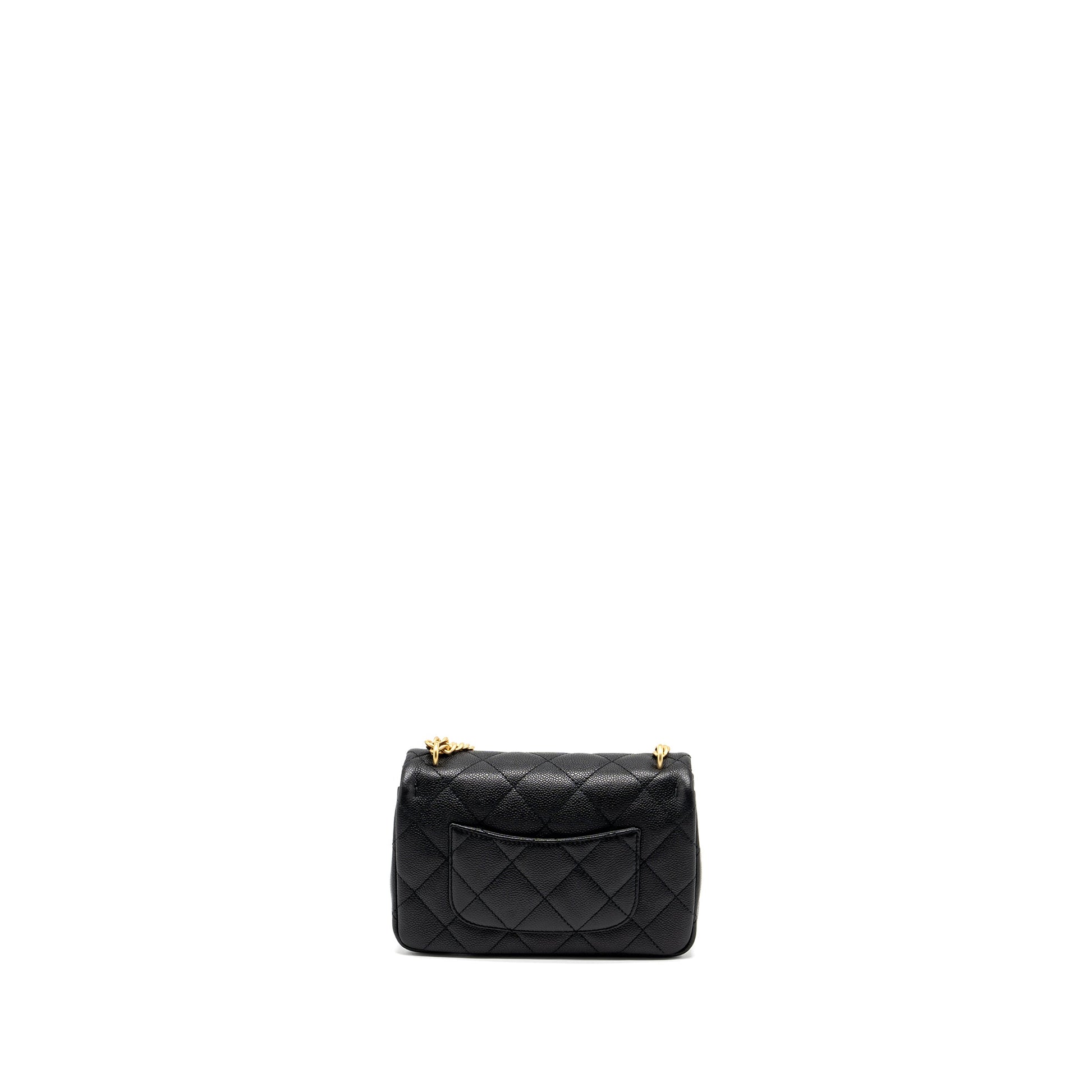 Chanel 24p Coco Love Flap Adjustable Caviar Black Shoulder Bag