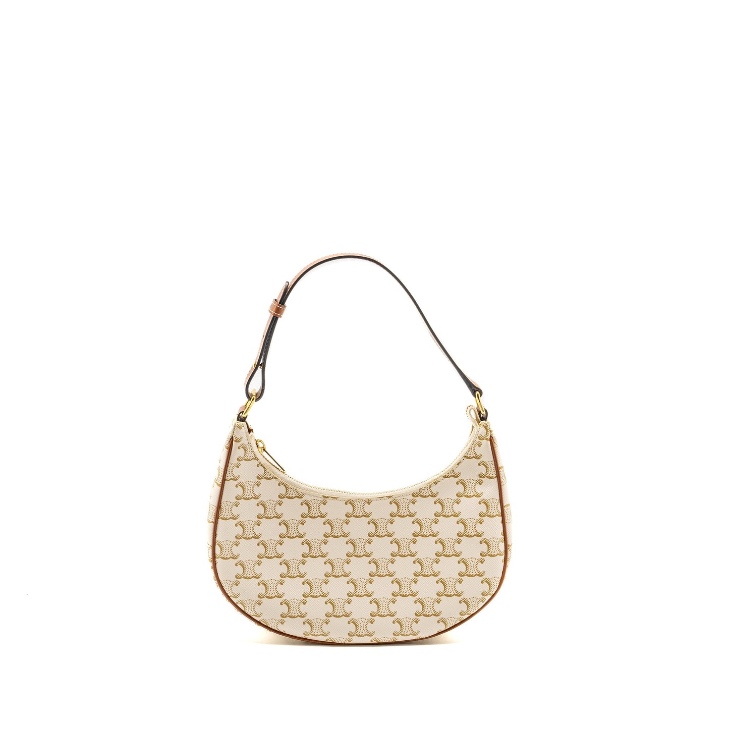 Celine Meduim Ava Purse Triomphe Calfskin Handbag Canvas White Travel Bag
