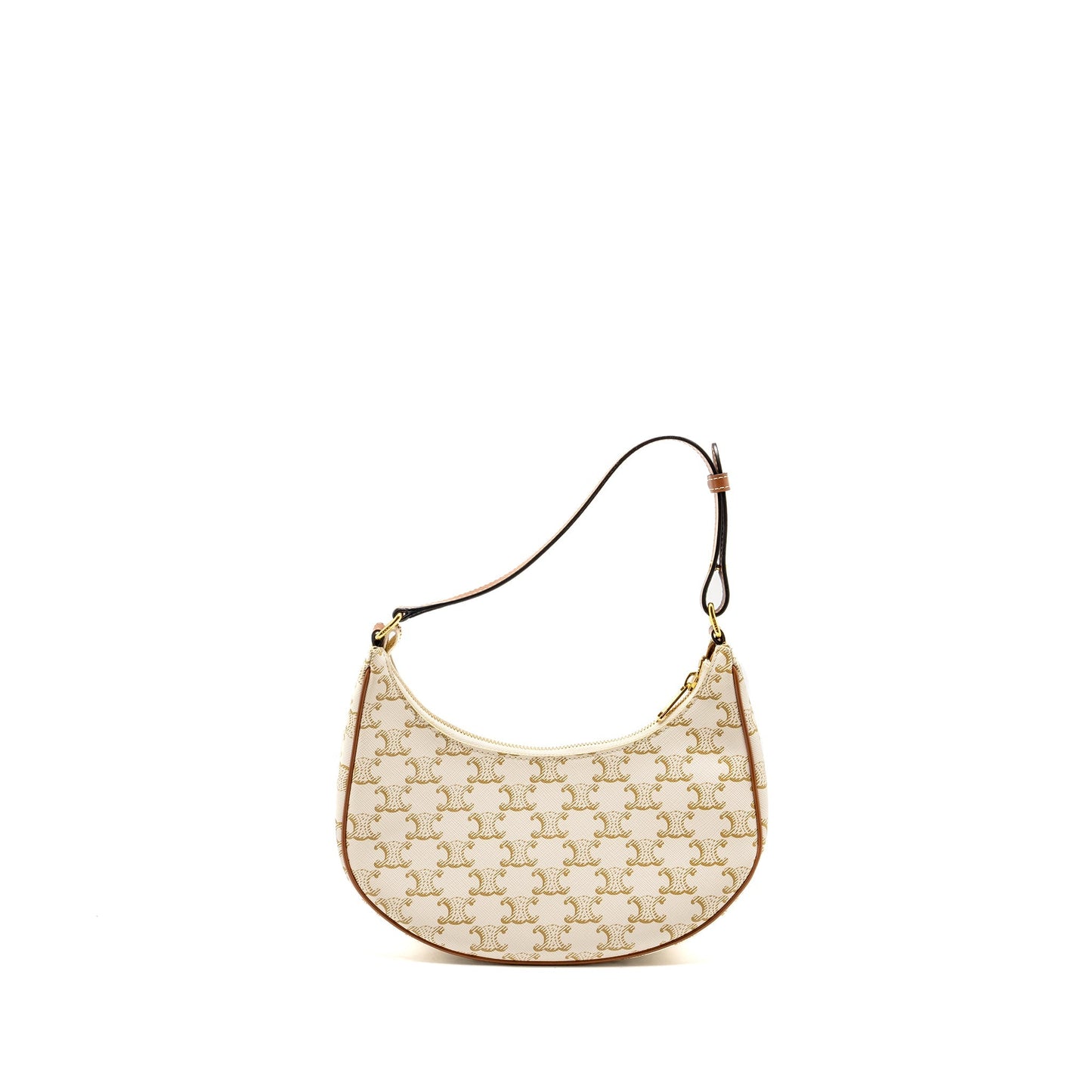 Celine Meduim Ava Purse Triomphe Calfskin Handbag Canvas White Travel Bag