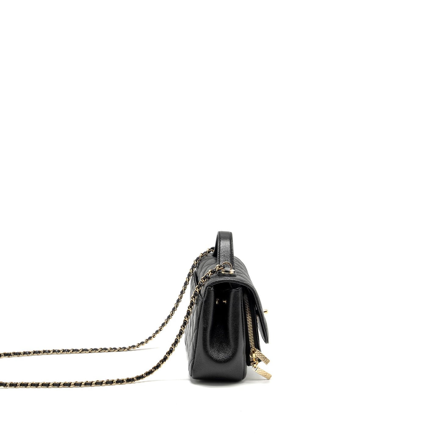 Chanel Business Affinity Caviar LGHW Black Small Handbag Lghw 2