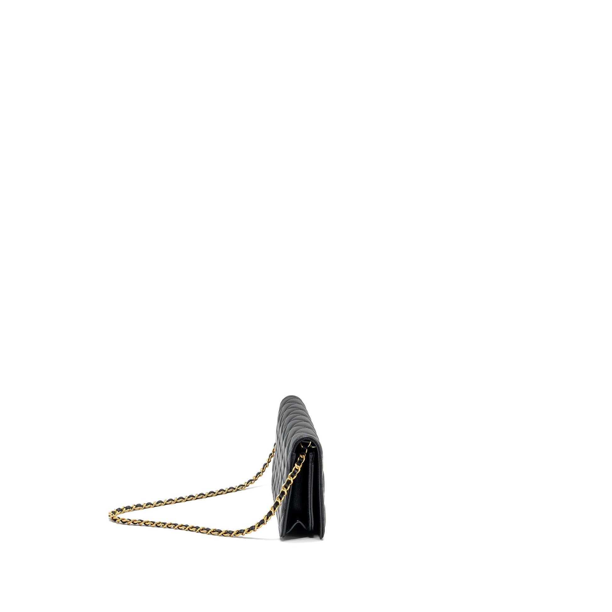 Chanel 23A lambskin GHW microchip Black Clutch Bag