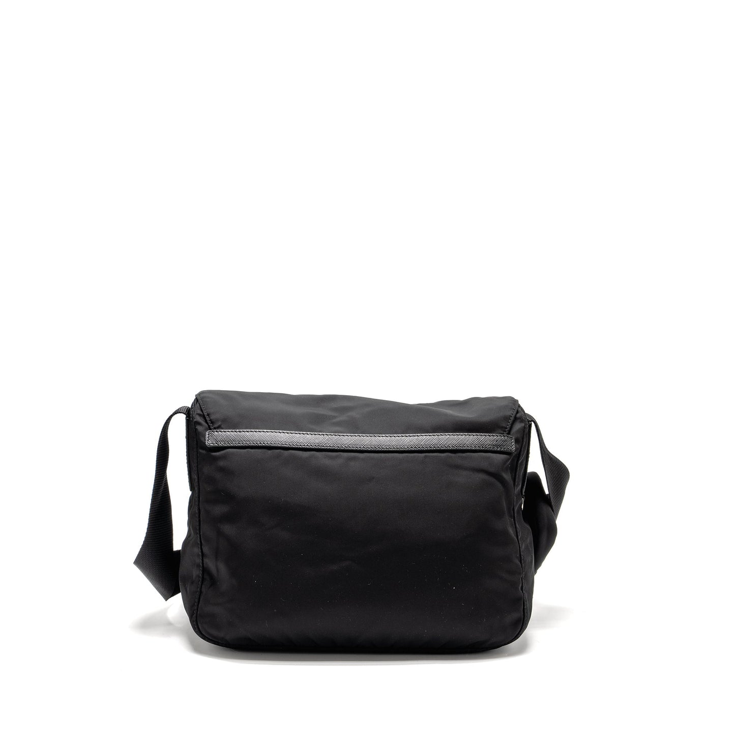 Prada Messenger Purse Re Handbag Nylon Black Travel Bag