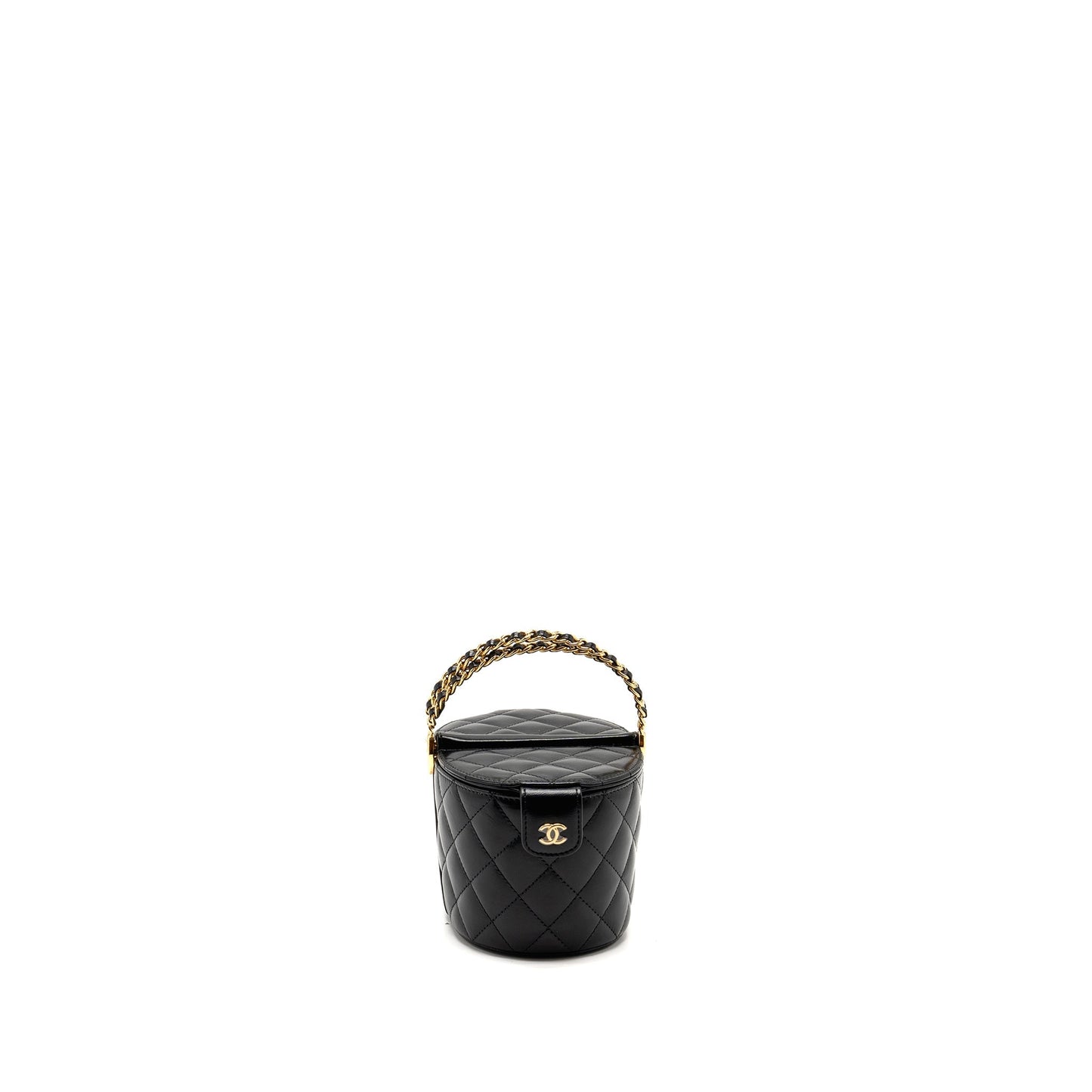 Chanel picnic vanity lambskin GHW microchip Black Handbag