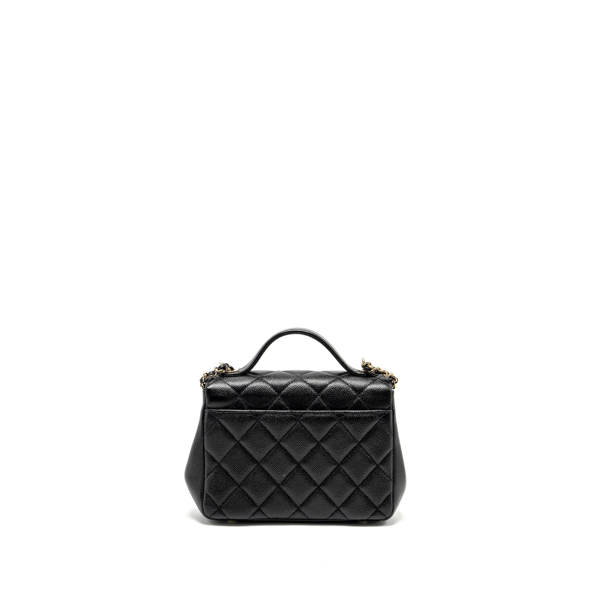 Chanel Business Affinity Caviar LGHW Black Small Handbag Lghw 2