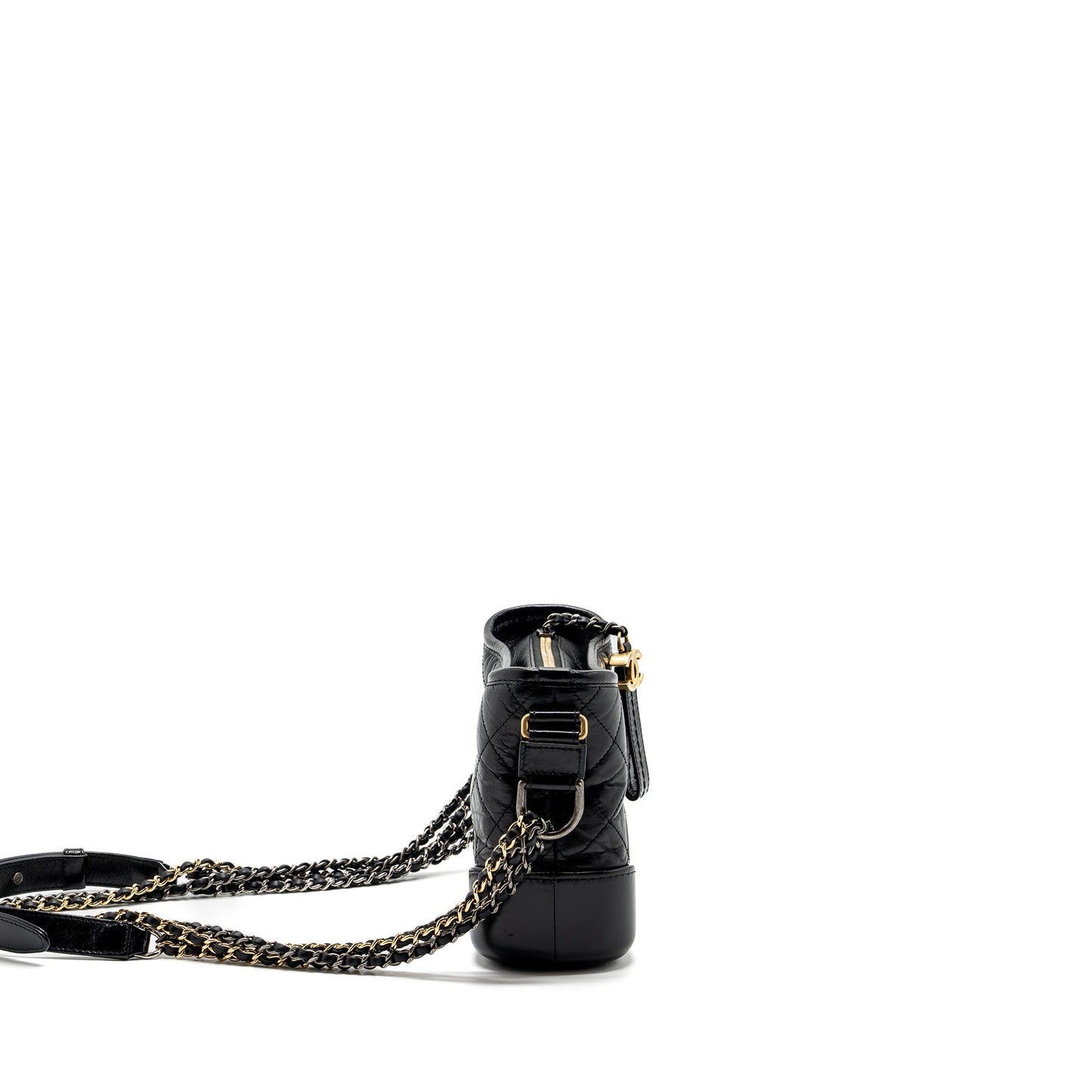 Chanel Gabrielle hobo calfskin Hardware Multicolour Black Small Shoulder Bag Multicolour Hardware
