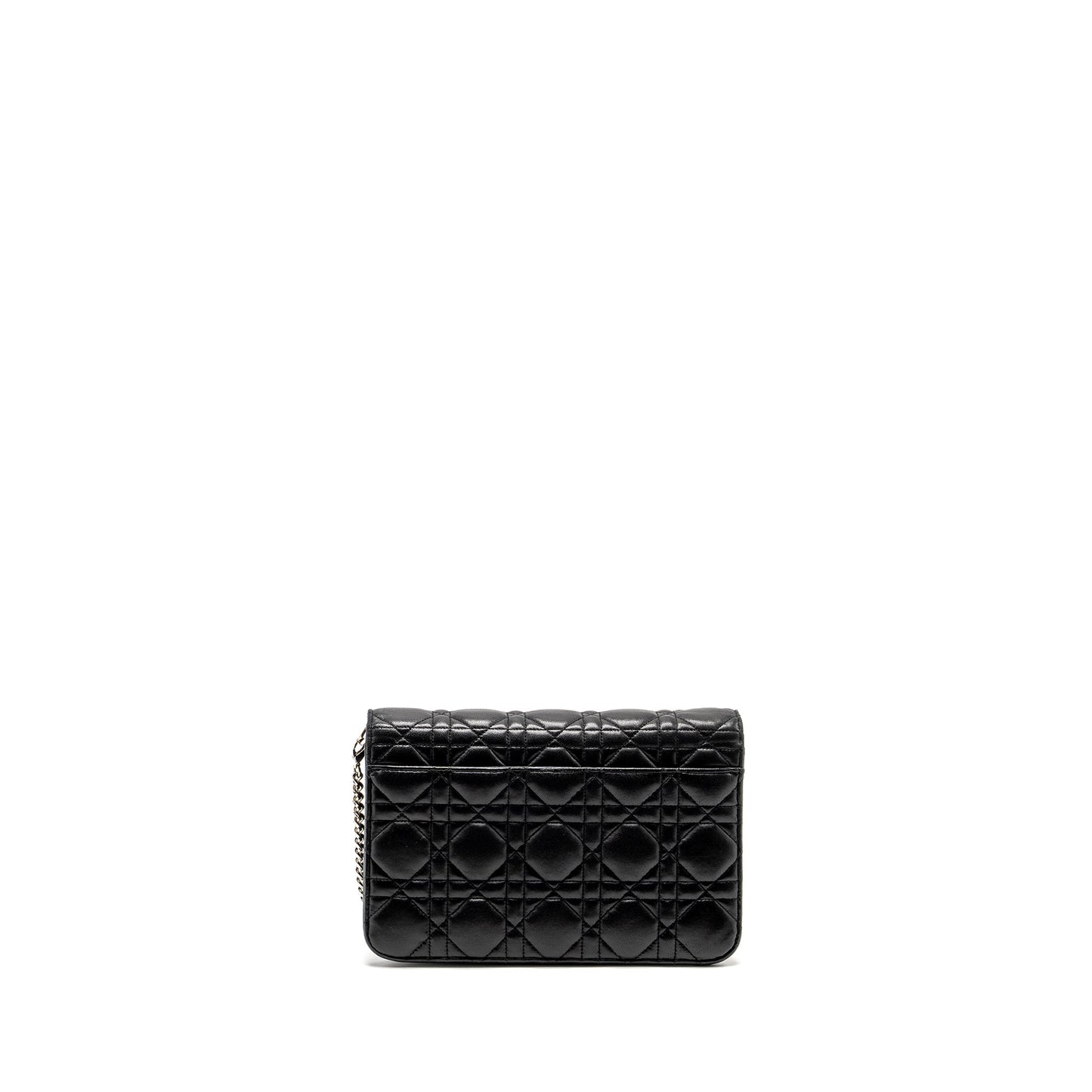 Dior Miss Promenade Pouch Purse Lambskin Handbag Black Travel Bag