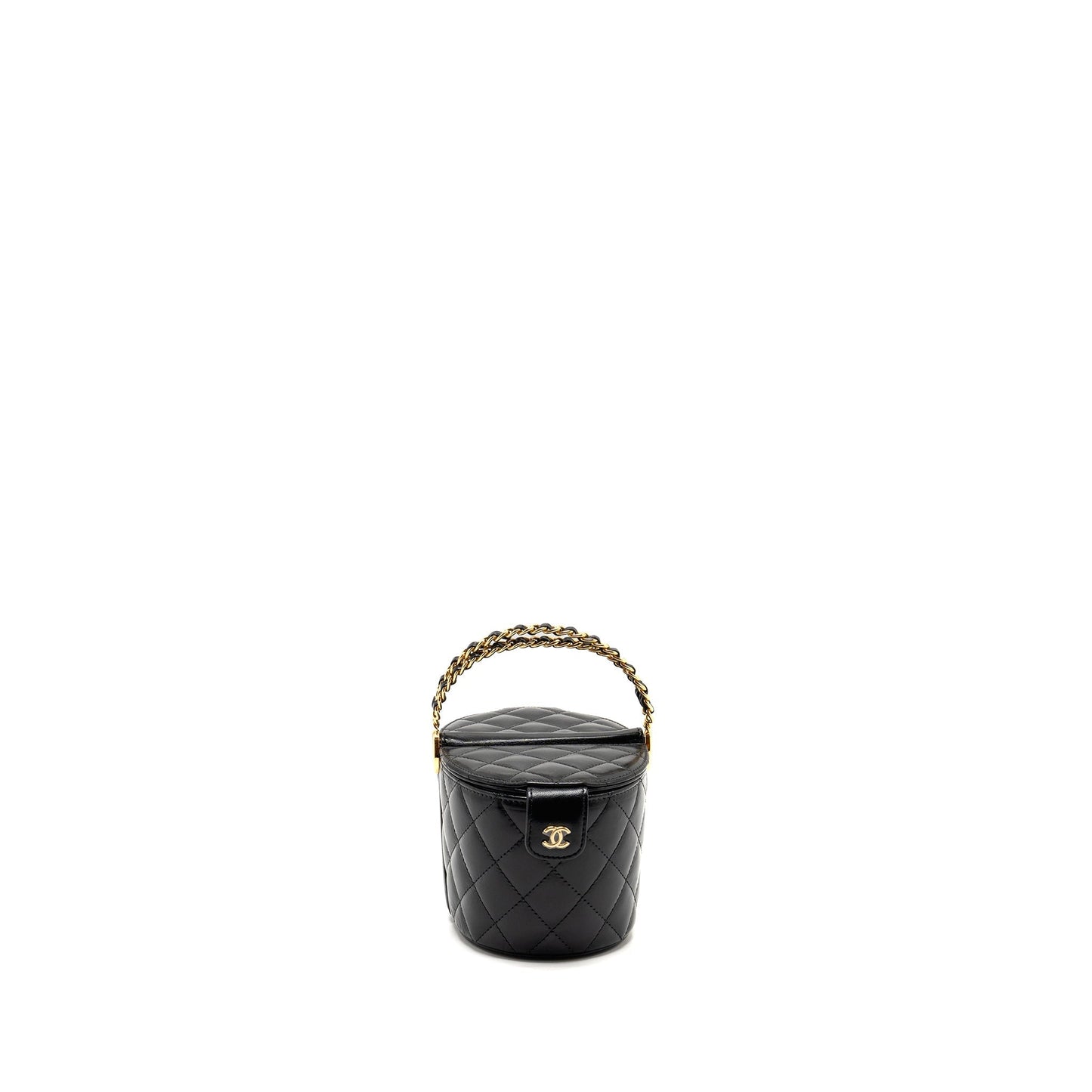 Chanel picnic vanity lambskin GHW microchip Black Handbag