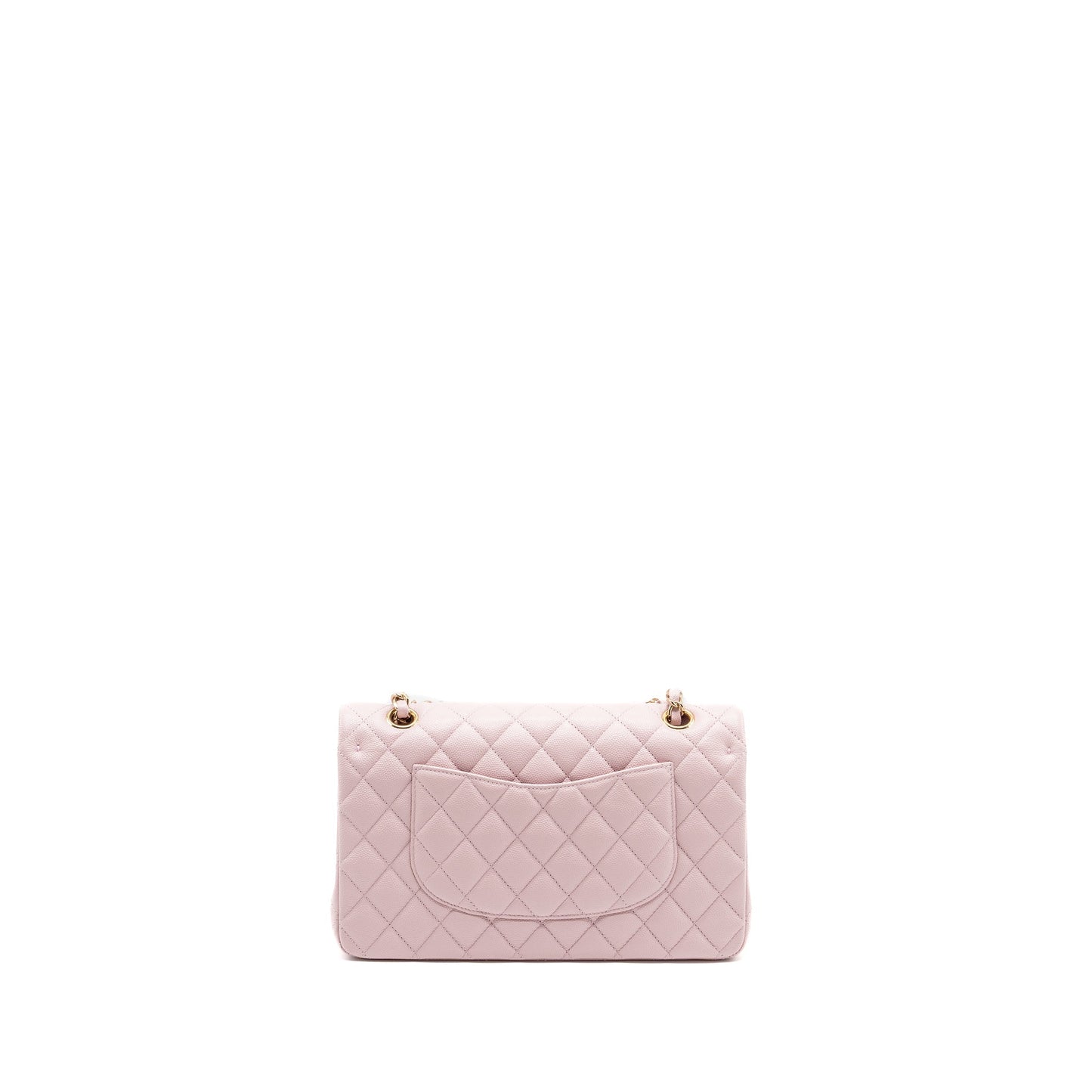 Chanel 21S classic double flap caviar light Pink Shoulder Bag