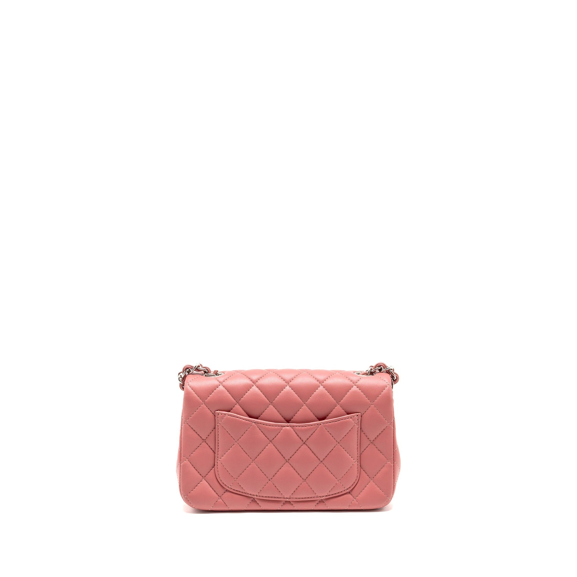 Chanel Rectangular flap lambskin SHW Pink Shoulder Bag Shw 3