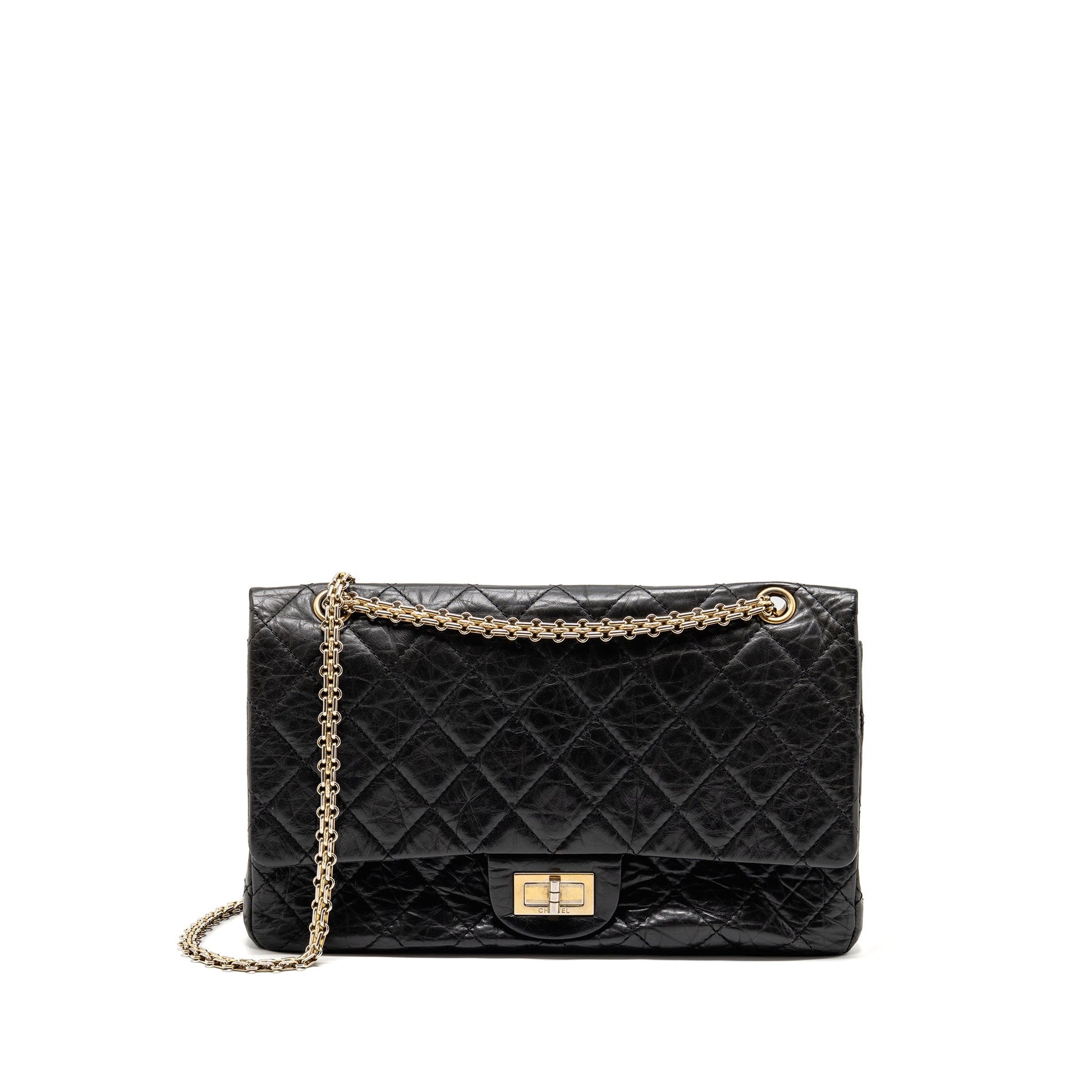 Chanel 2.55 227 reissue maxi flap aged Black Shoulder Bag