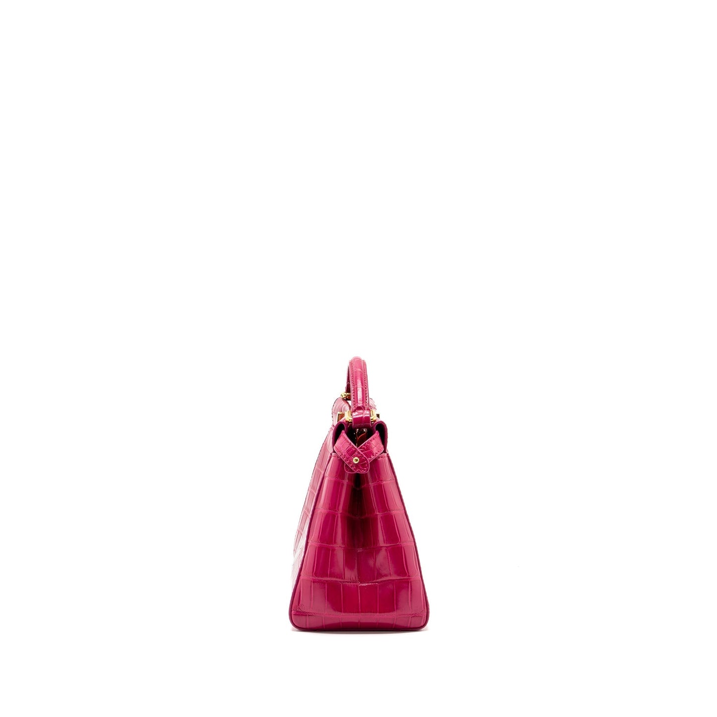 Fendi Peekaboo Purse Crocodile Pink Mini Travel Bag
