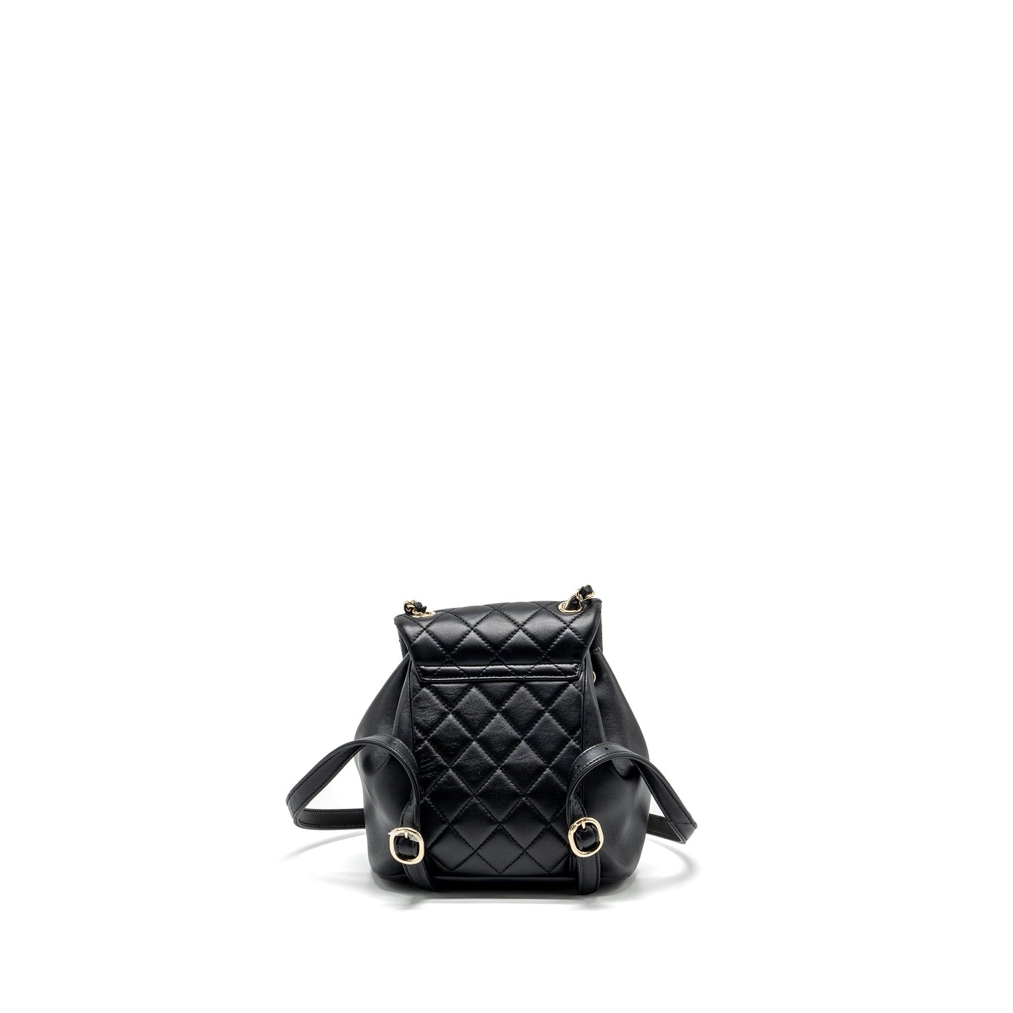 Chanel Duma backpack Lambskin LGHW microchip Black Microchip 2