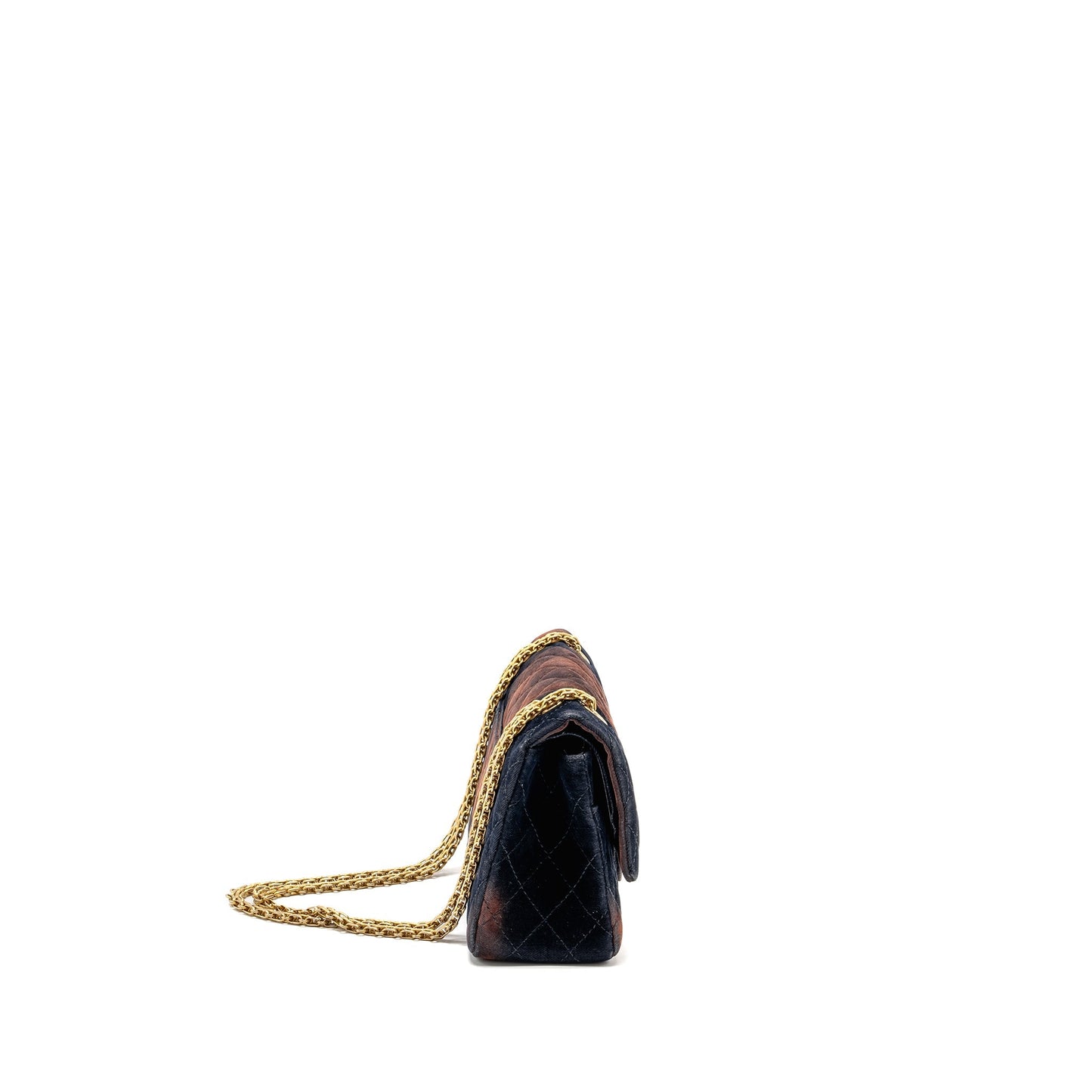 Chanel 2.55 Reissue Flap Ombre Velvet GHW Multicolour Small Shoulder Bag