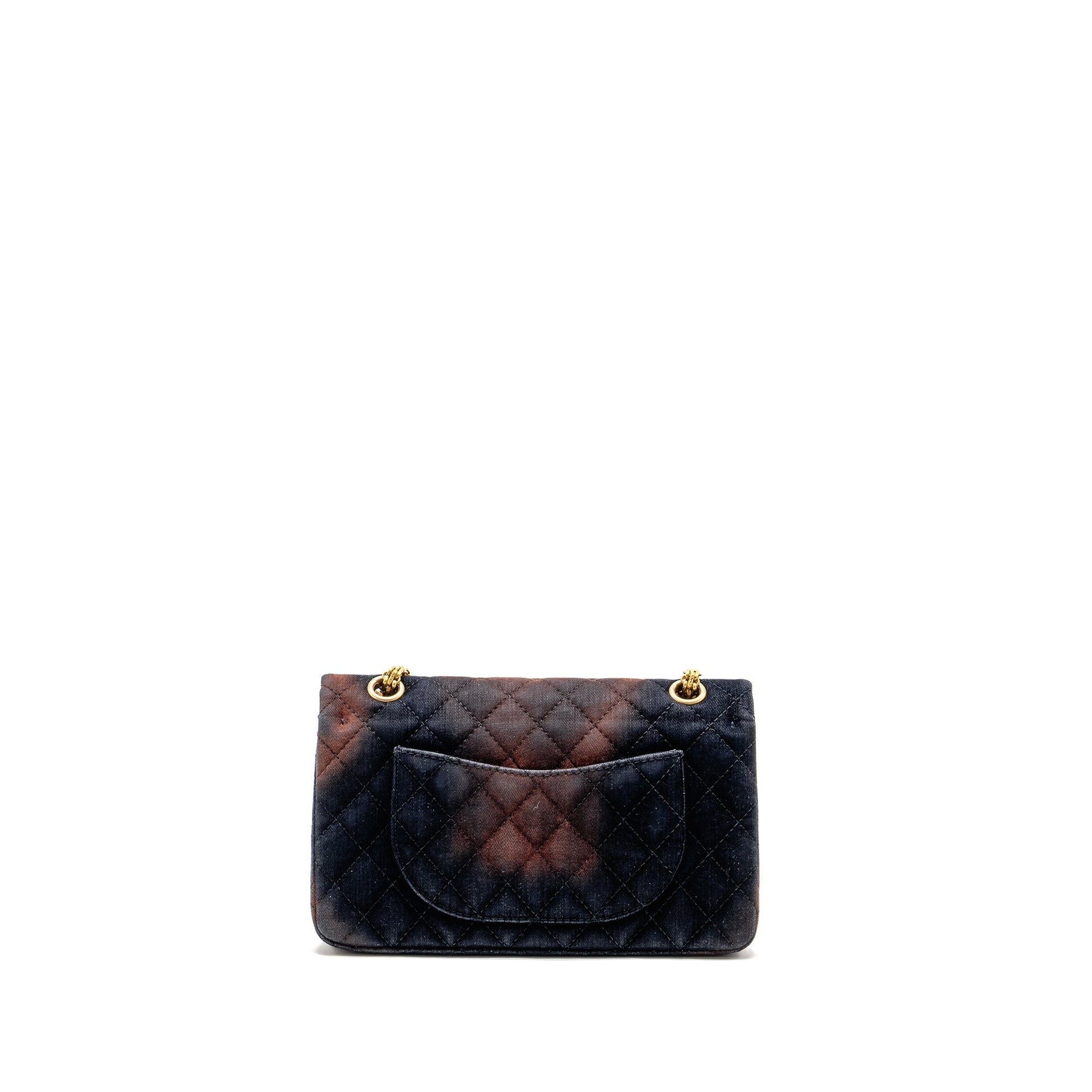 Chanel 2.55 Reissue Flap Ombre Velvet GHW Multicolour Small Shoulder Bag