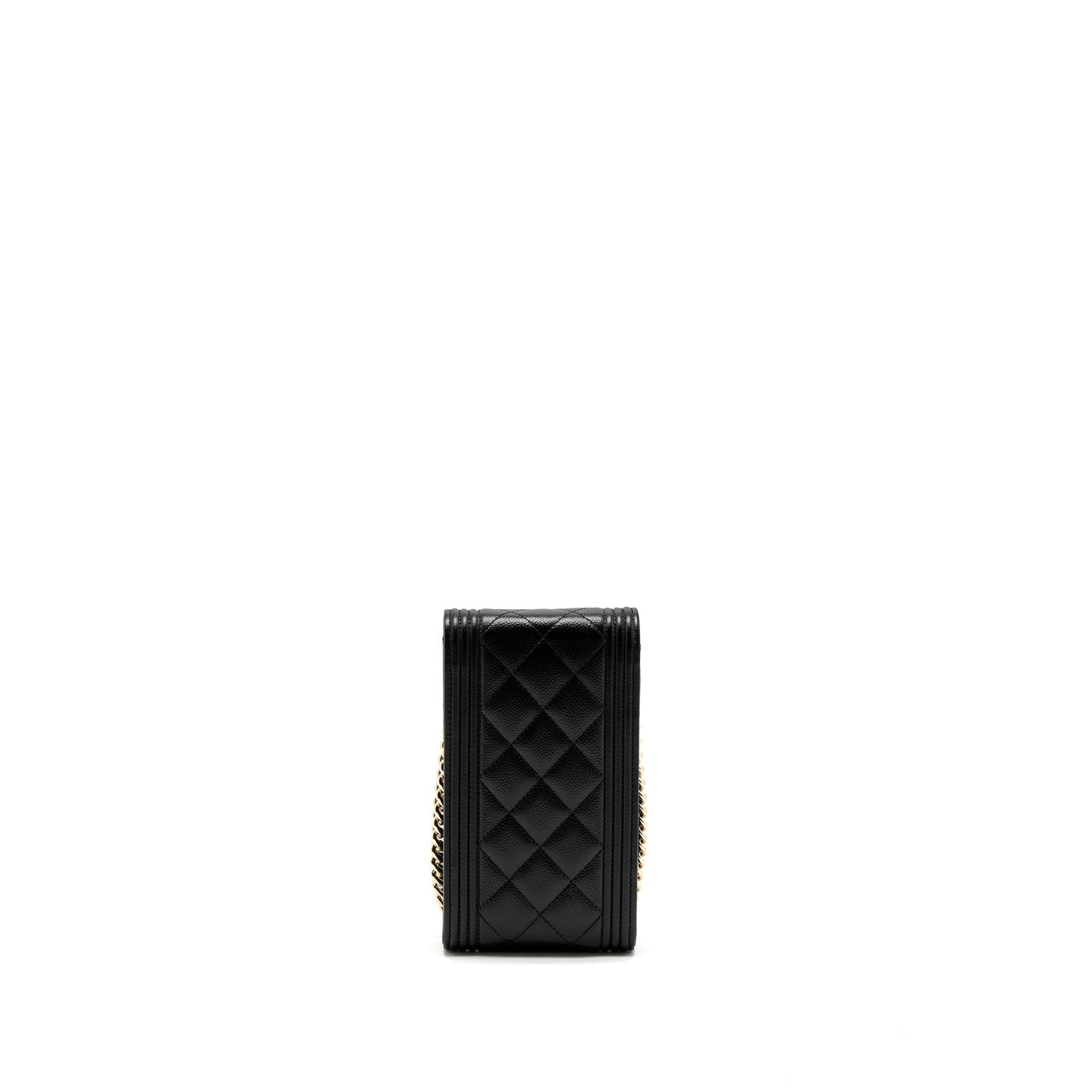 Chanel Vertical Phone Caviar LGHW Black Handbag