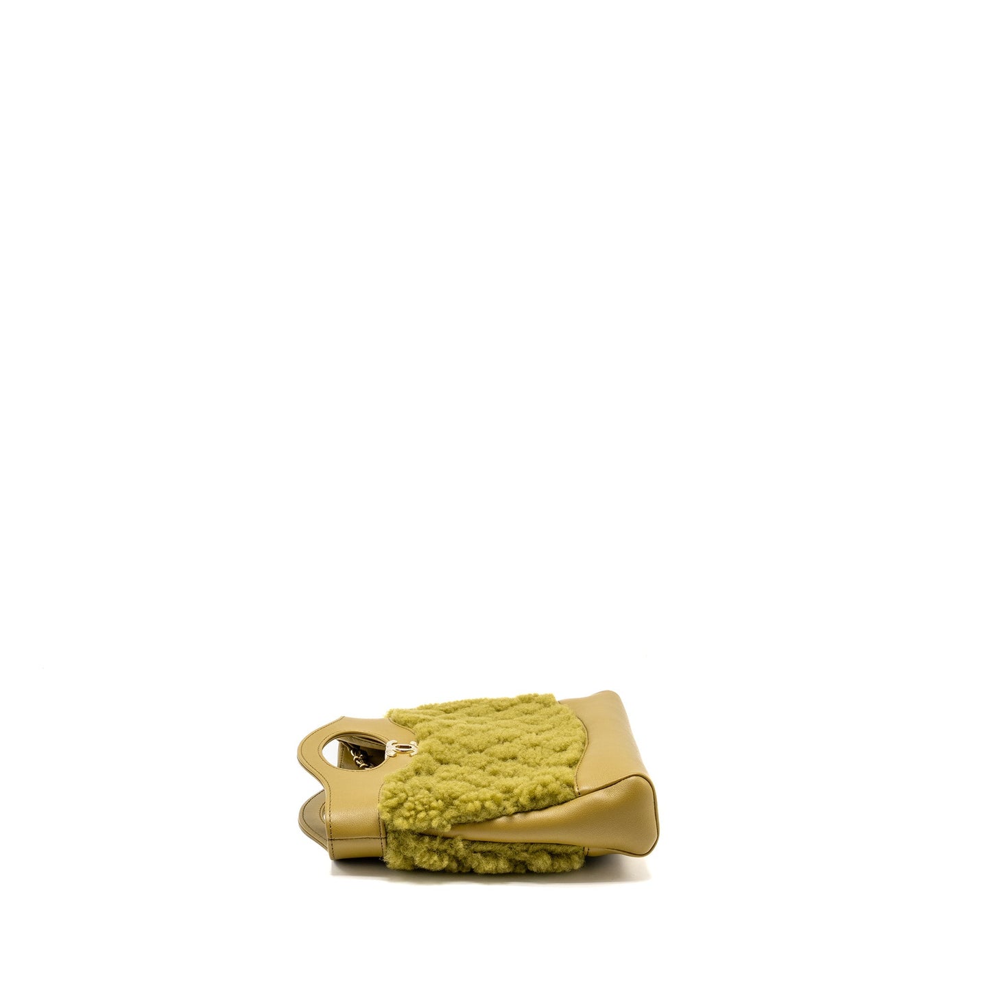 Chanel 31 Calfskin Fur Olive LGHW Microchip Green Mini Bag