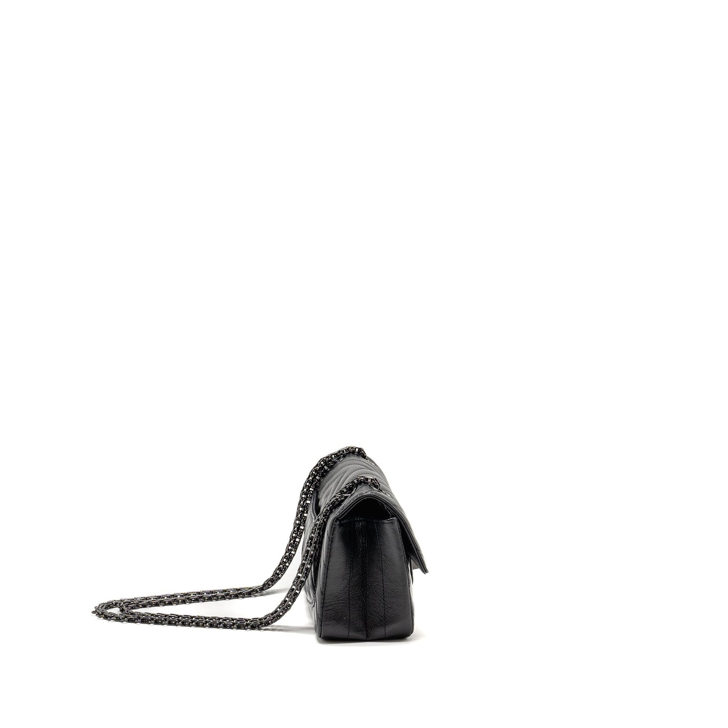 Chanel 2.55 Reissue Chevron Calfskin SO Black Mini Bag Black 2