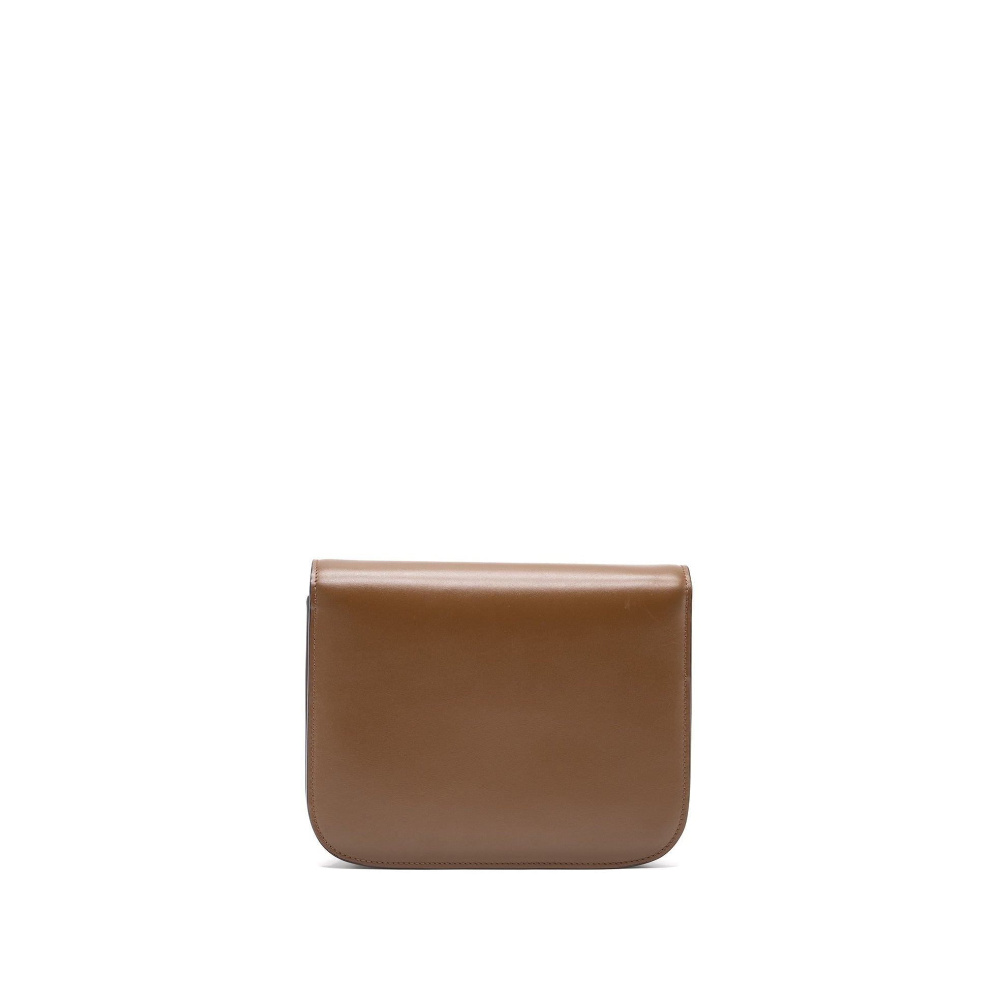 Celine Box Calfskin Camel Handbag Medium Travel Bag