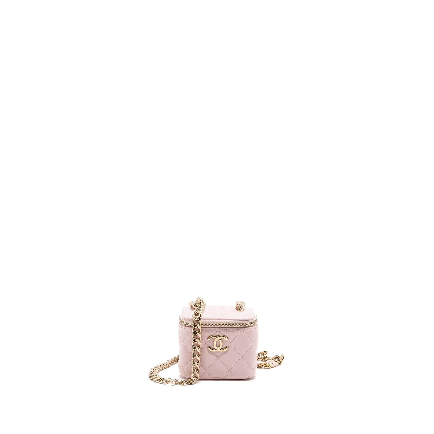 Chanel vanity giant lambskin light LGHW Pink Mini Bag