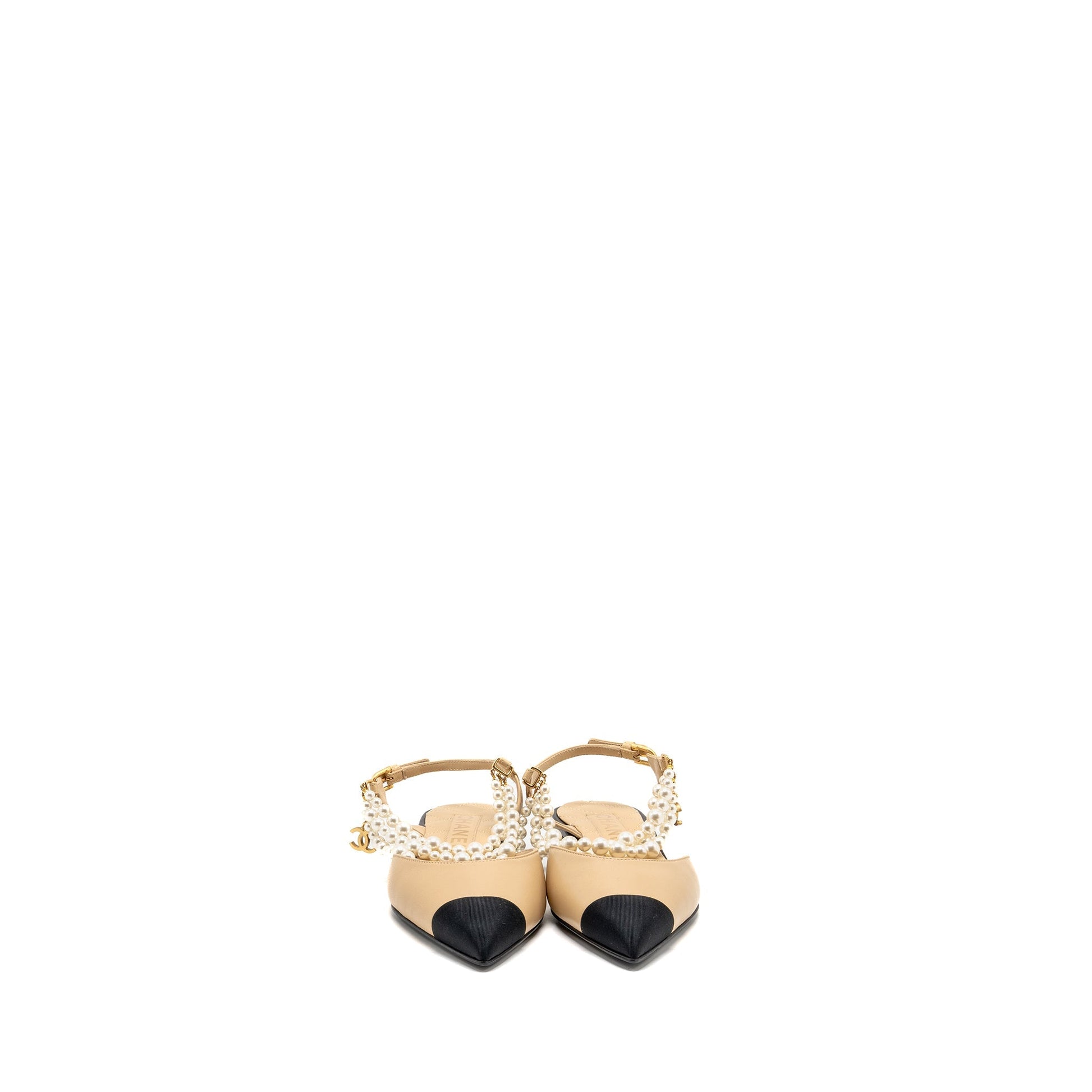 Chanel ige Black Beige Shoes