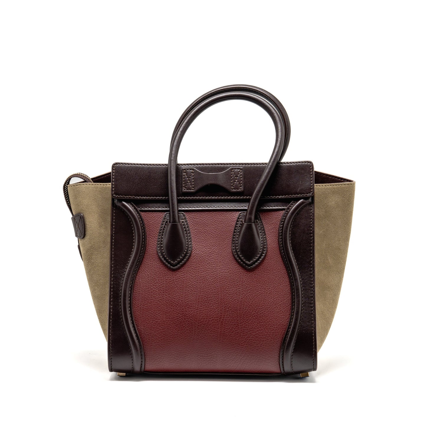 Celine Micro Luggage Purse Multicolor Handbag Leather Travel Bag