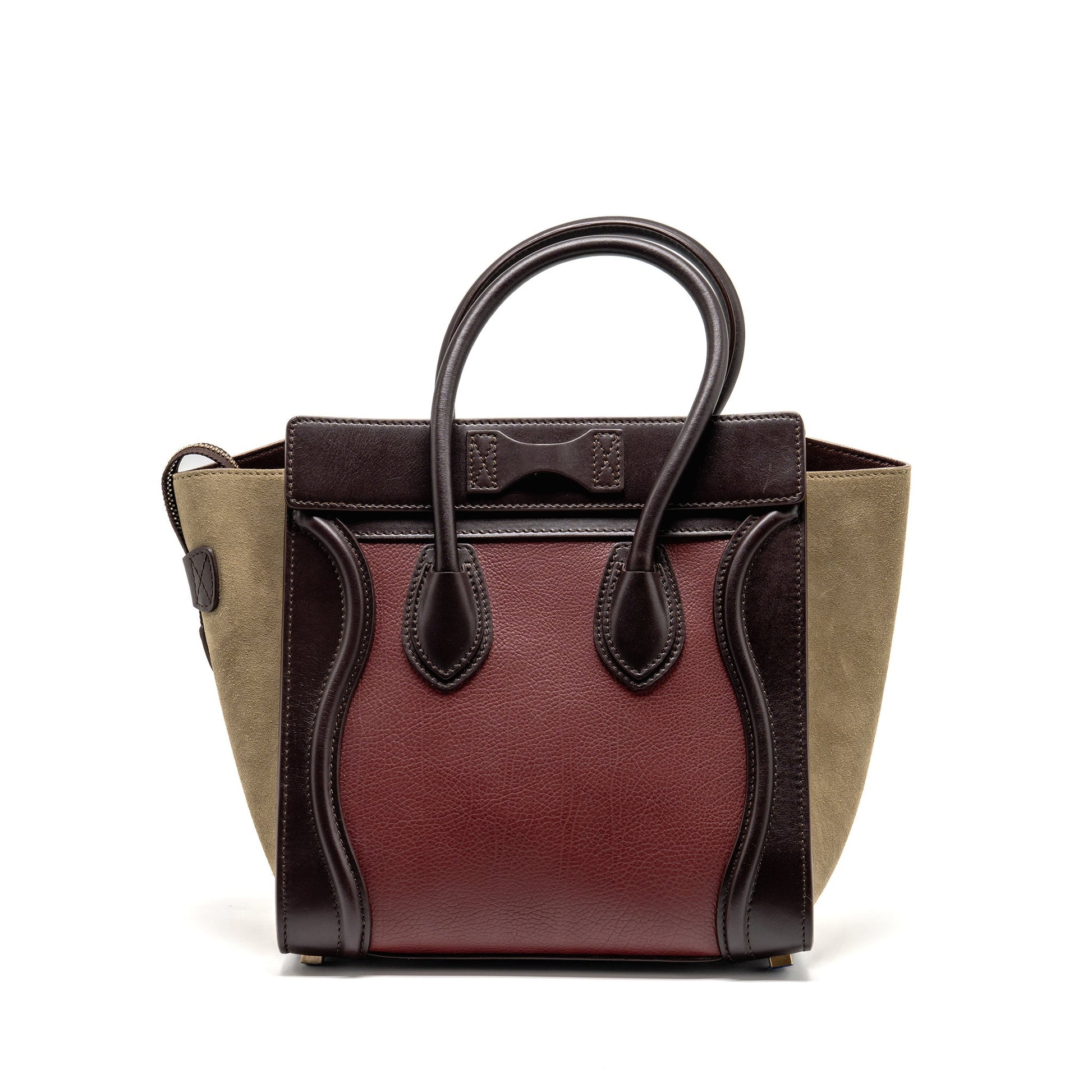 Celine Micro Luggage Purse Multicolor Handbag Leather Travel Bag