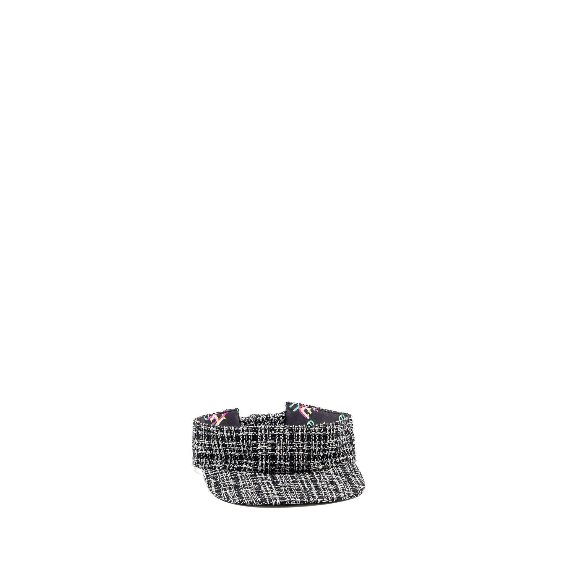 Chanel Visor Cap Tweed Polyamide Multicolour Hat