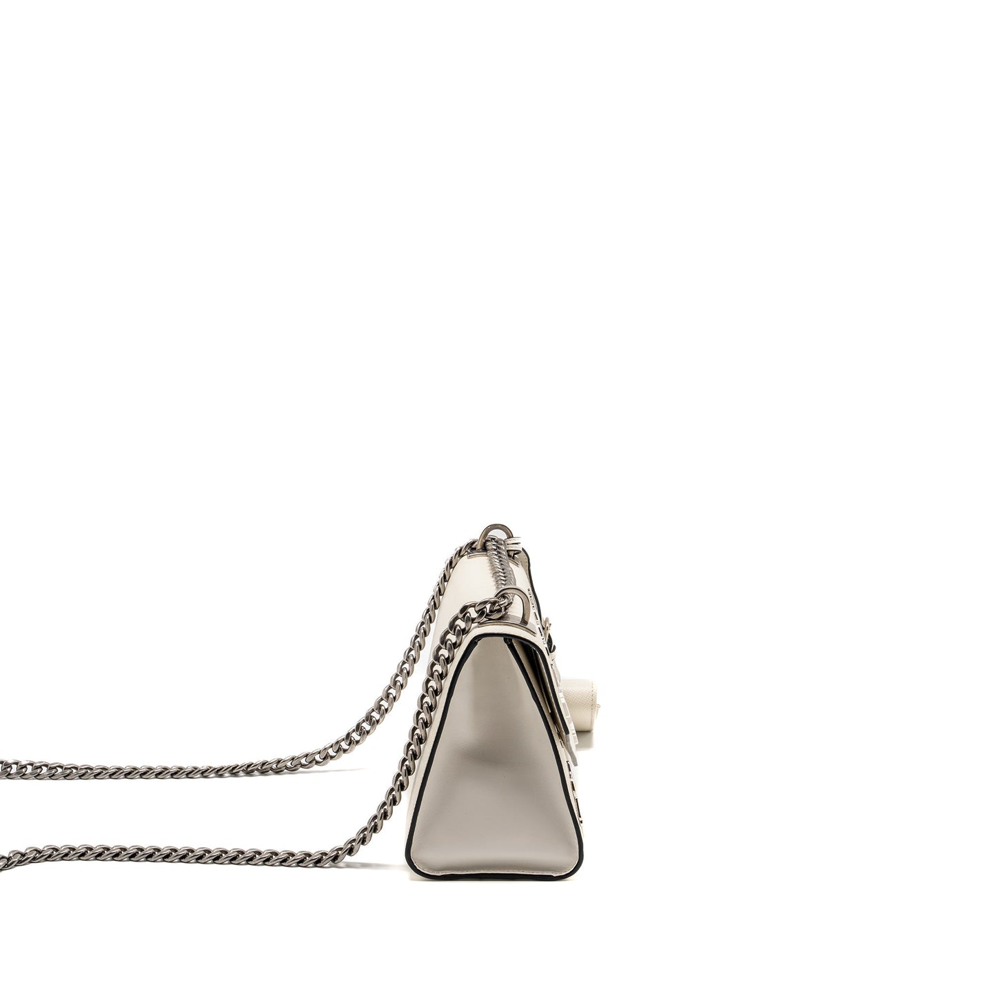 Prada Saffiano Robot Monochrom Crossbody Purse Handbag White Crossbody Bag