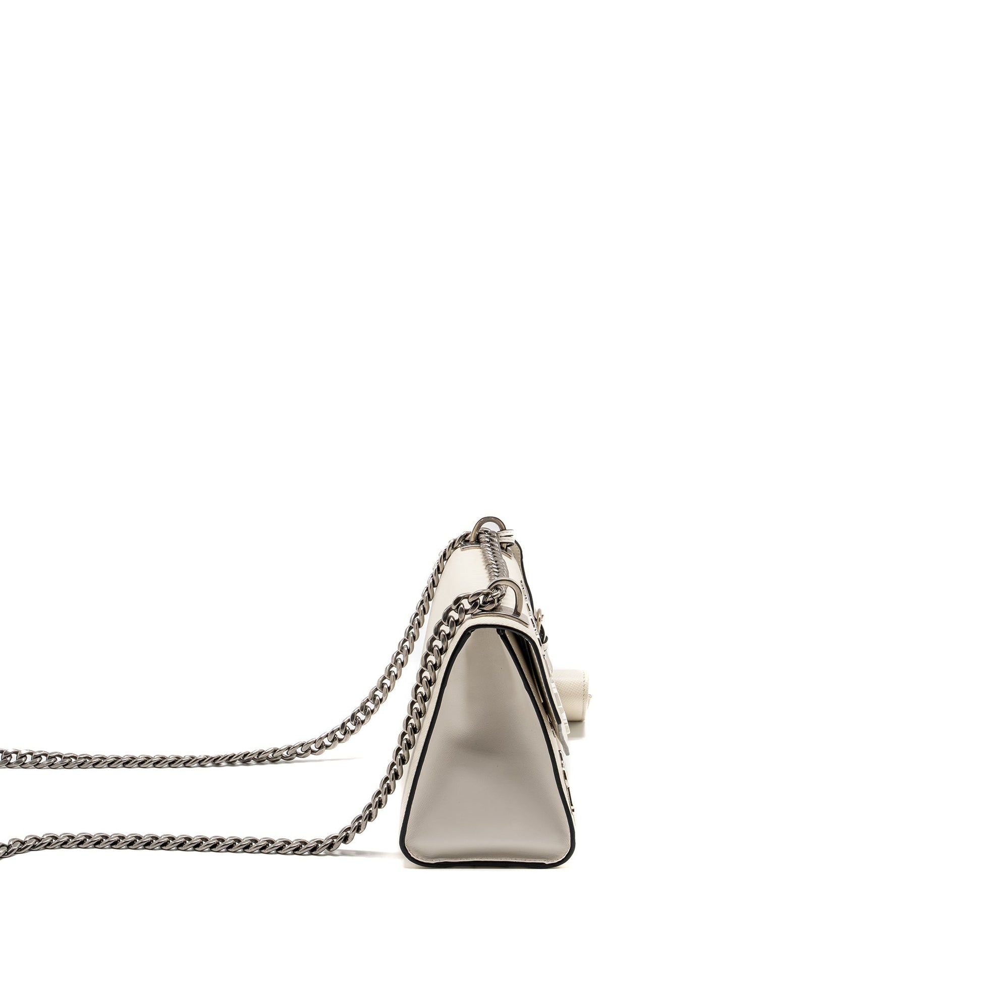 Prada Saffiano Robot Monochrom Crossbody Purse Handbag White Crossbody Bag