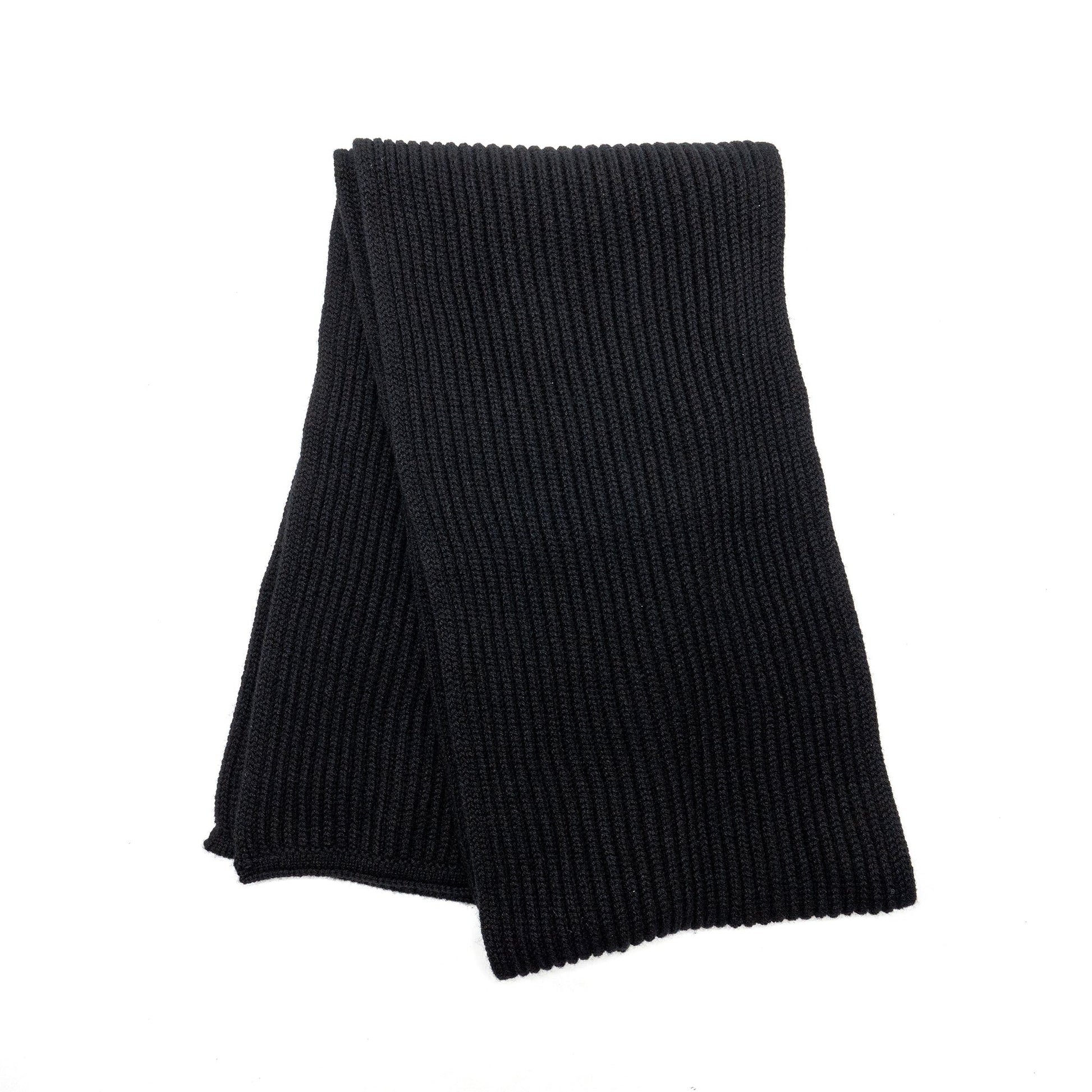Chanel Letter CC Logo Scarf Cashmere Black
