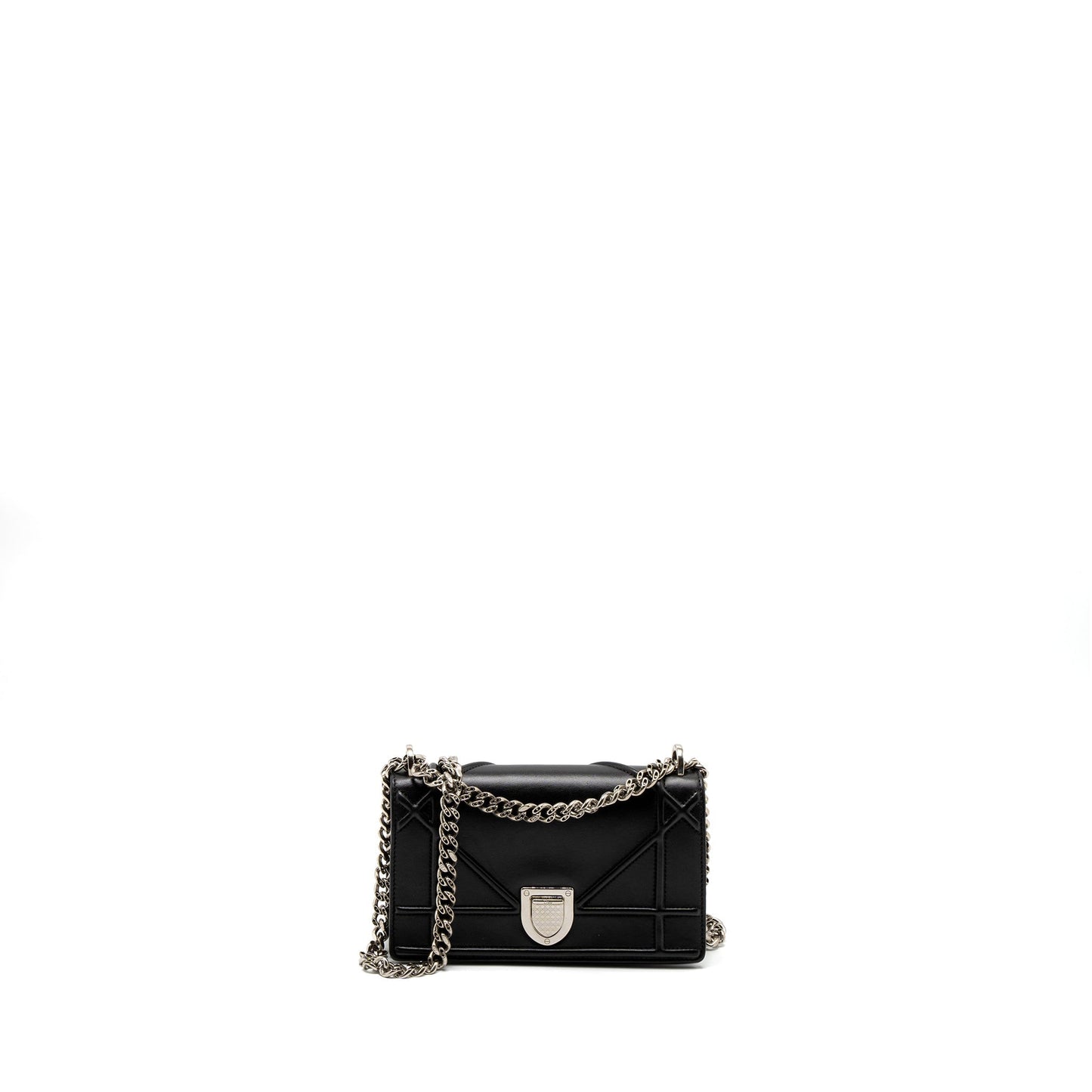 Dior ama Purse Calfskin Handbag Black Mini Travel Bag