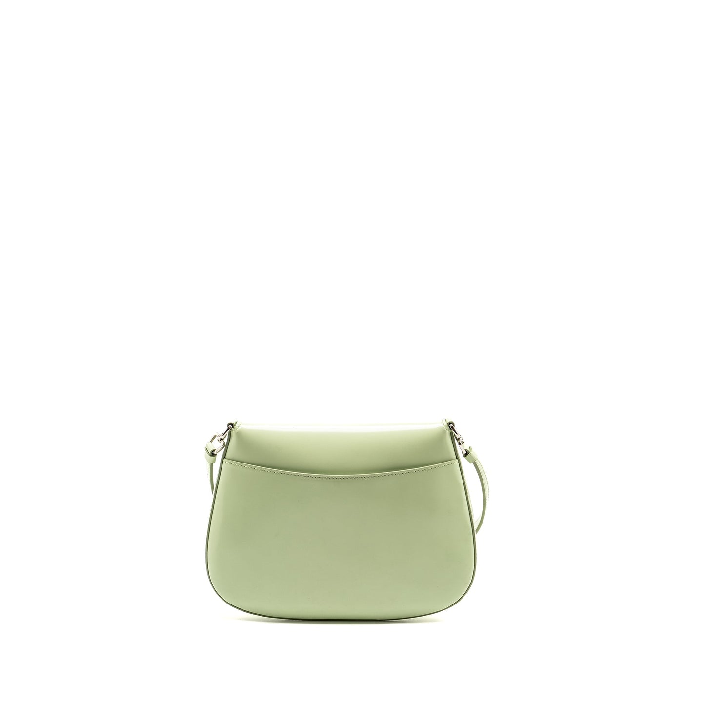 Prada Small Cleo Purse Brushed Light Handbag Leather Green Travel Bag
