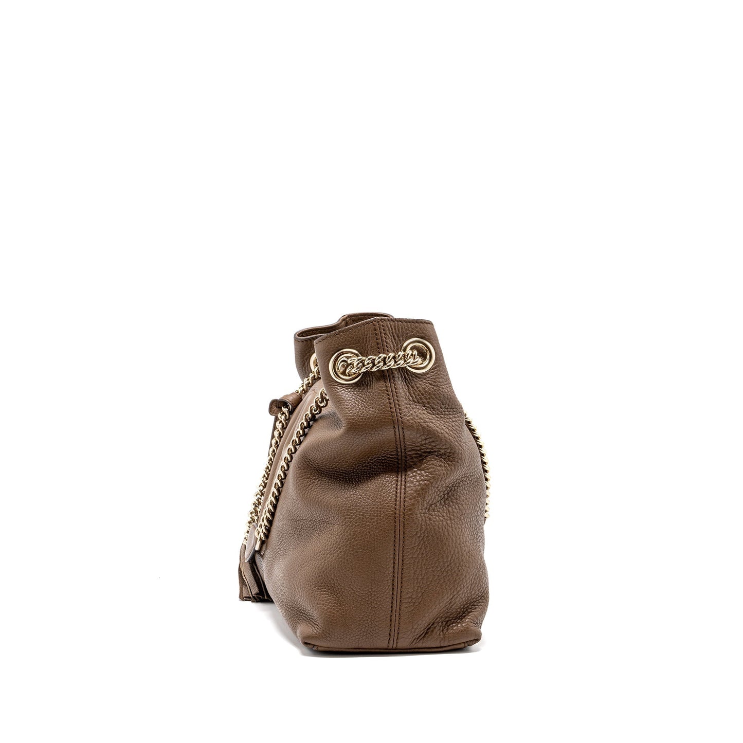 Gucci Disco Tote Bag Calfskin Brown