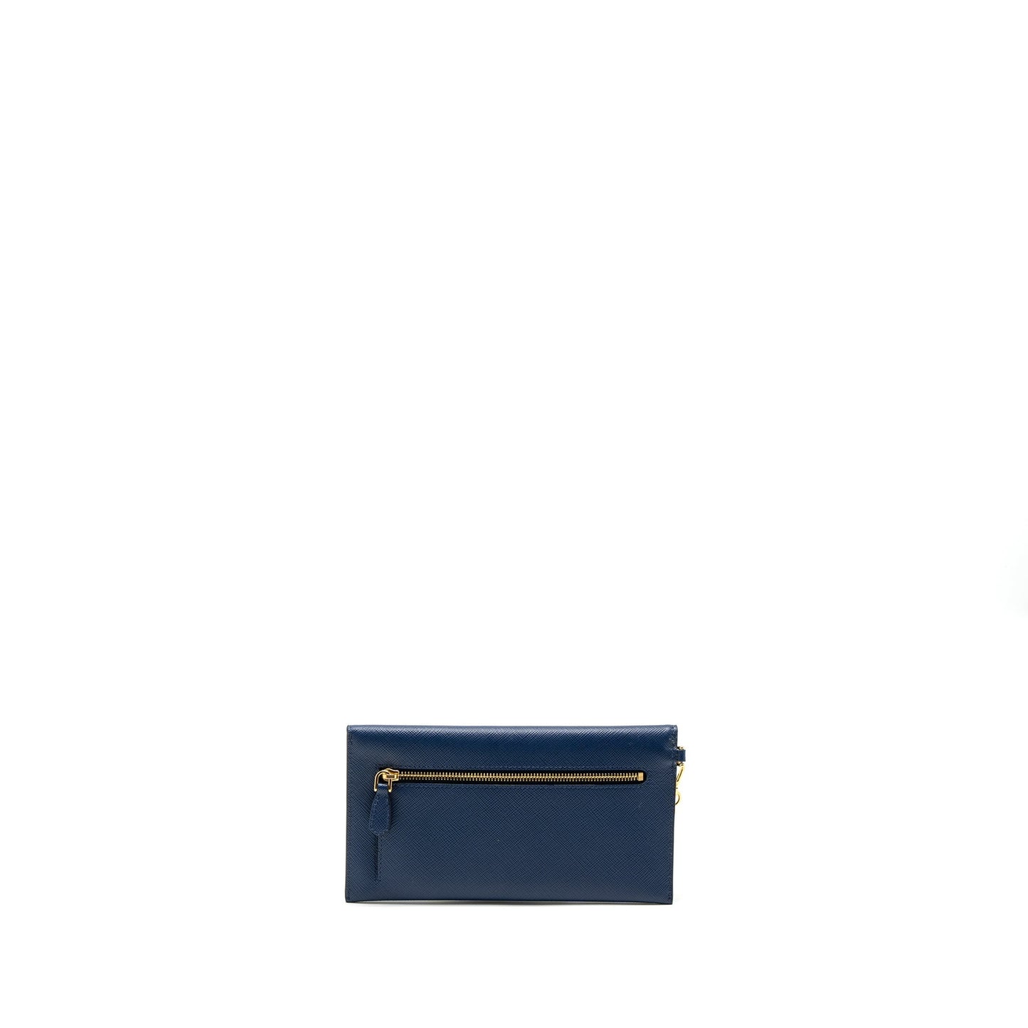 Prada Saffiano Clutch Calfskin Handbag Blue Clutch Bag