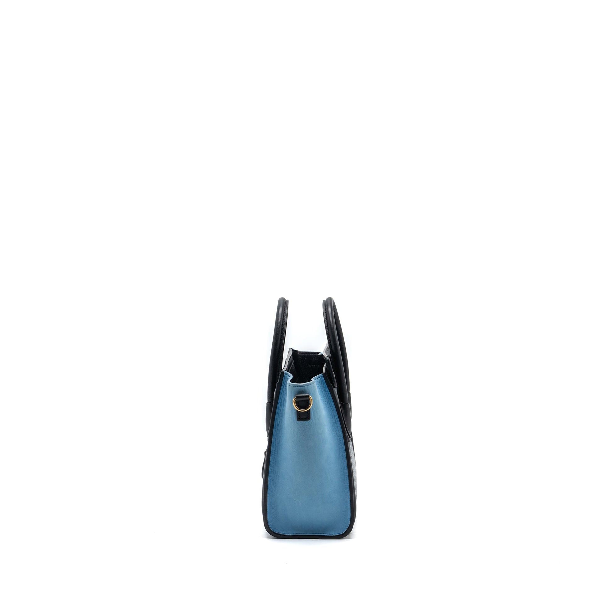 Celine Nano Luggage Purse Multi Colour Dark Handbag Black Blue Travel Bag