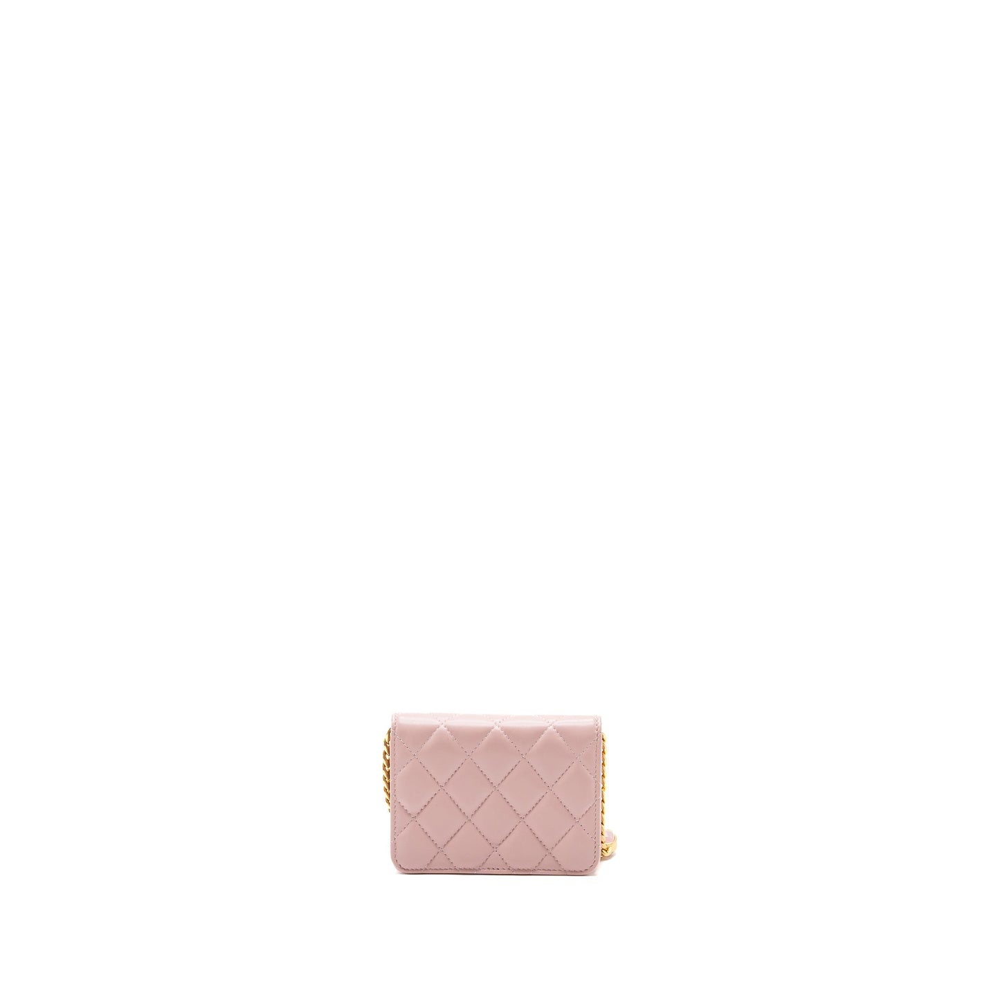 Chanel flap card holder limited edition lambskin Pink Wallet Case