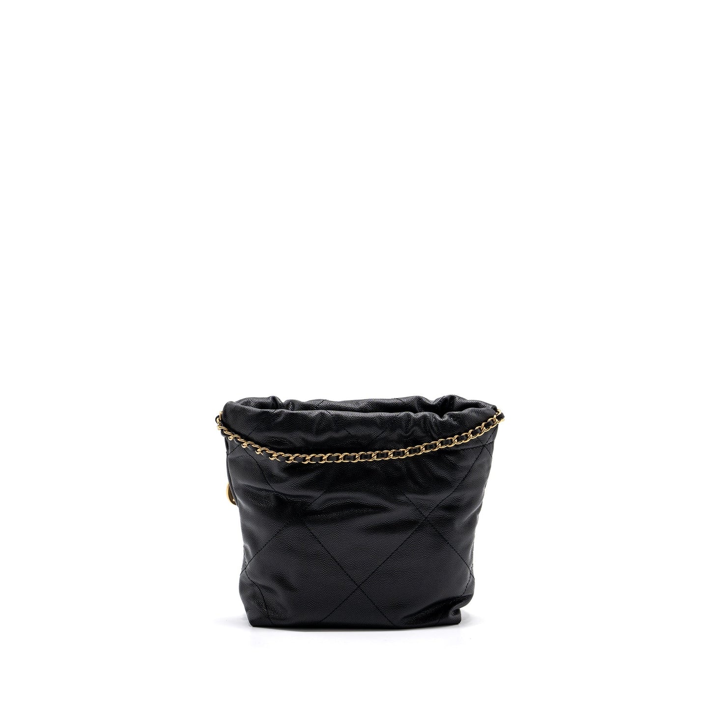 Chanel 22 caviar GHW microchip Black Mini Bag