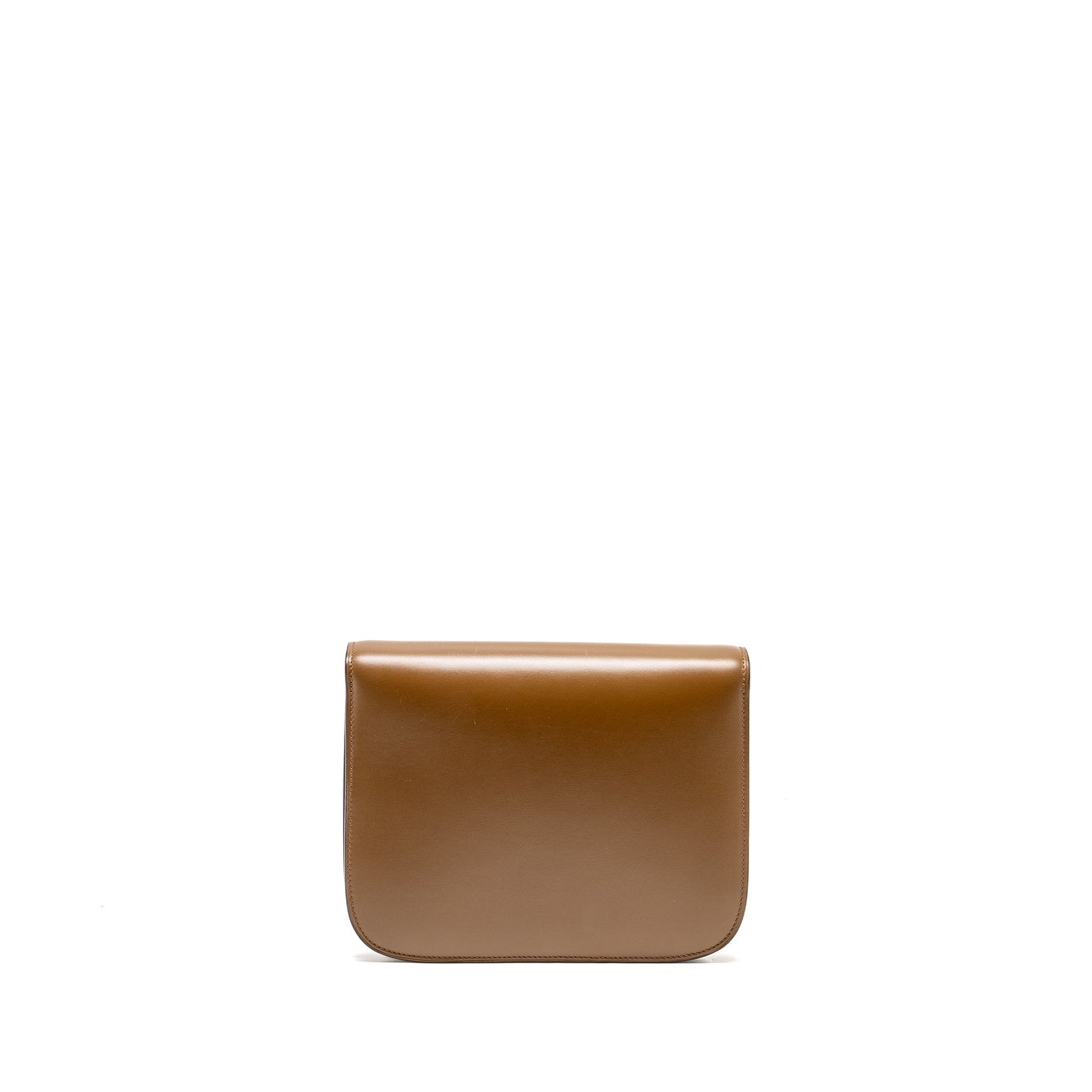 Celine Classic Box Calfskin Camel Handbag Medium Travel Bag