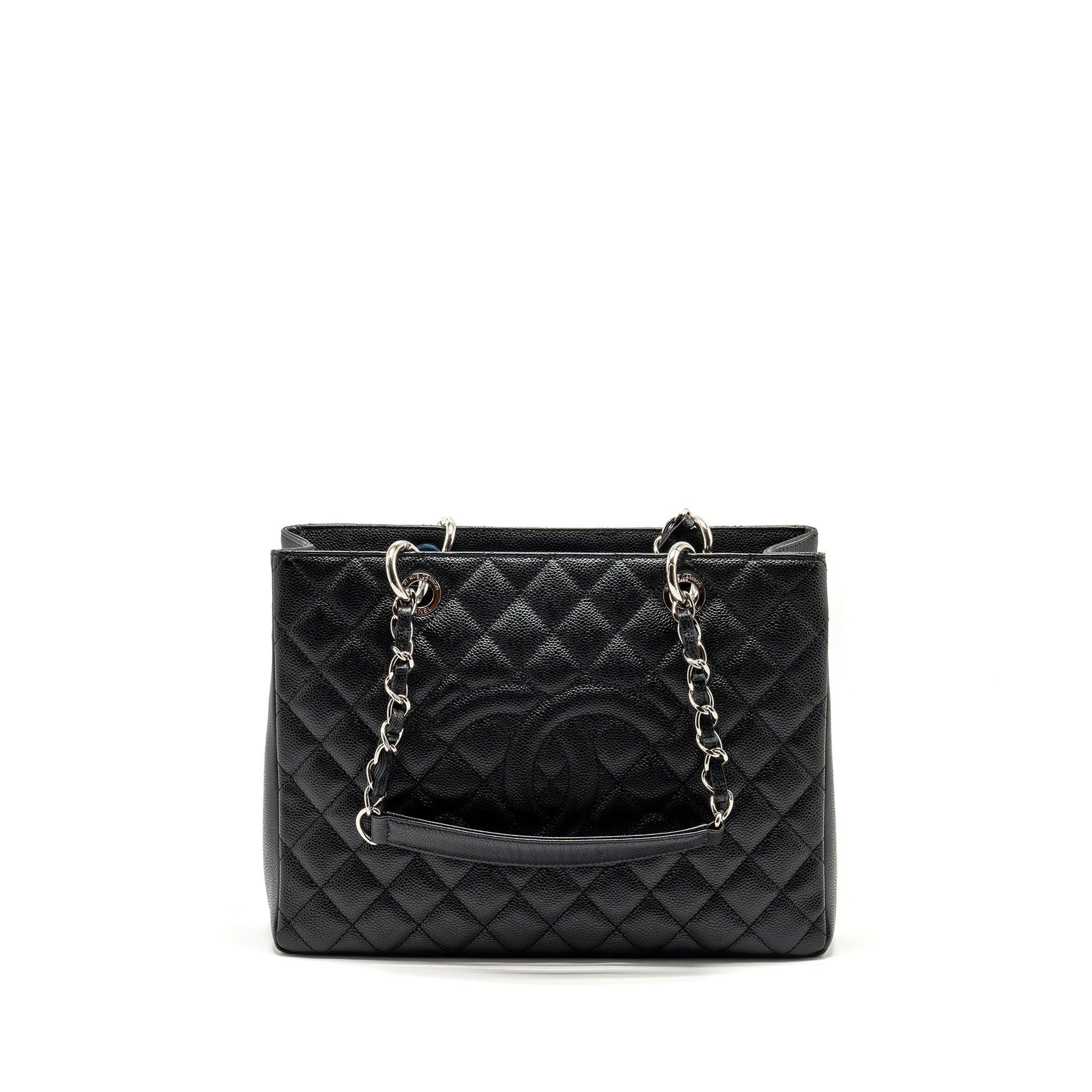 Chanel Grand Shopping Caviar SHW Black Tote Bag 6