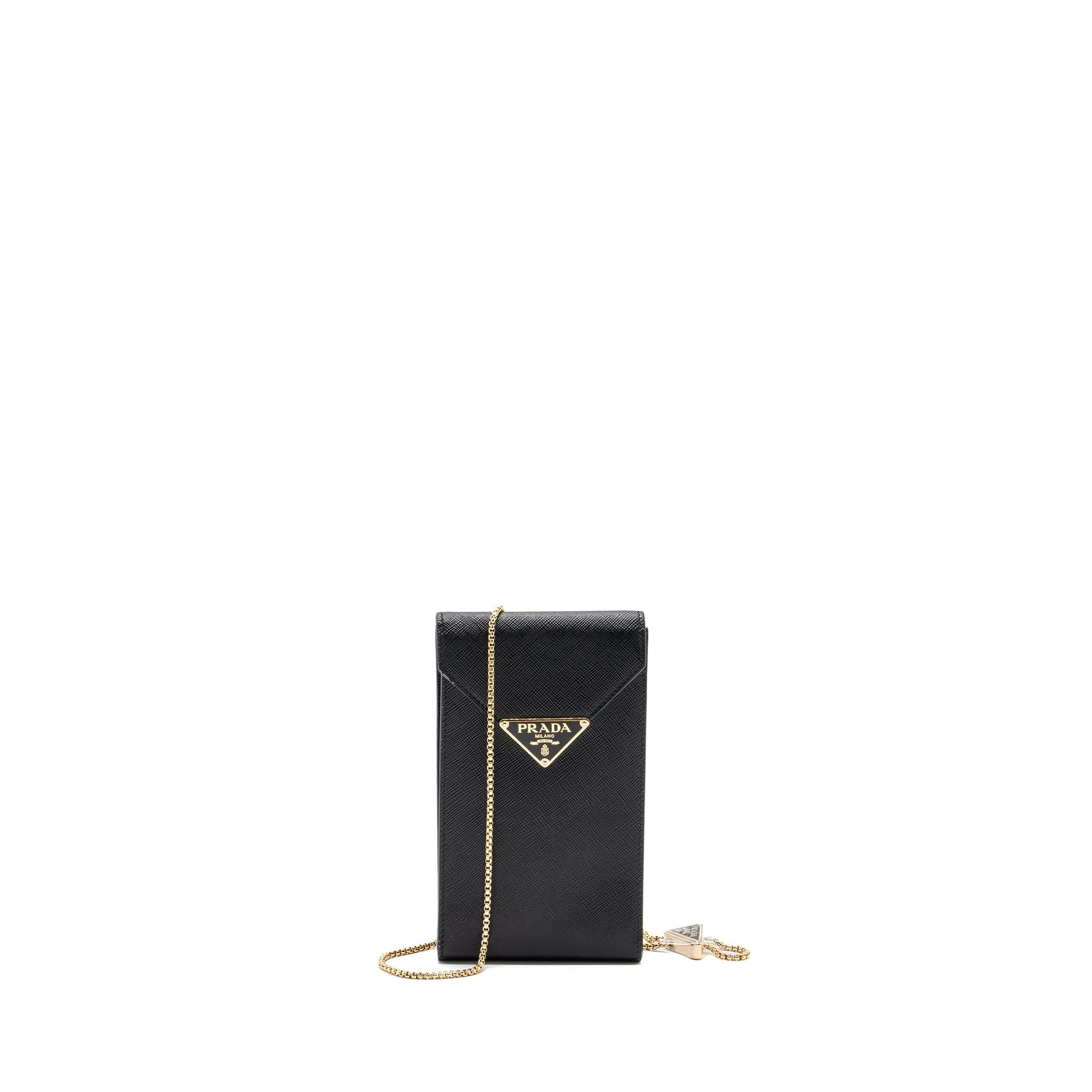Prada Purse Saffiano Handbag Leather Black Travel Bag