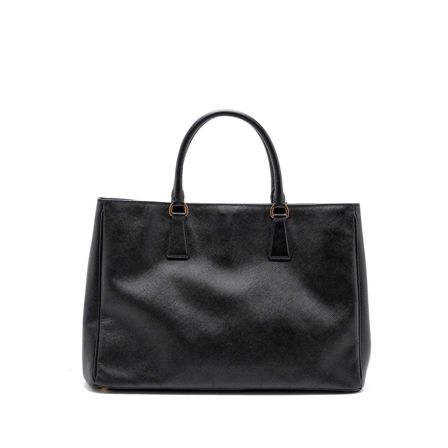 Prada Tote Purse Saffiano Calfskin Handbag Black Large Tote Bag
