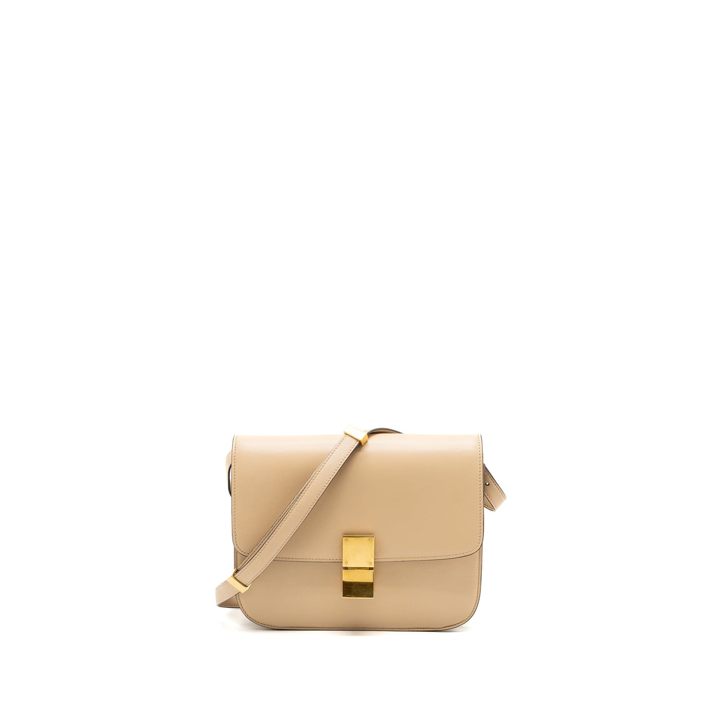 Celine Classic Box Purse Calfskin Light Handbag Pink Medium Travel Bag