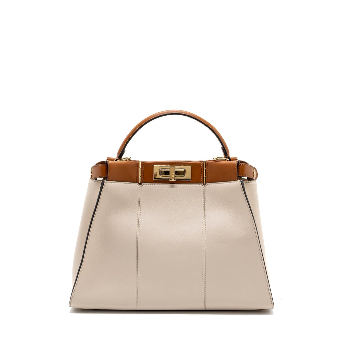 Fendi Peekaboo Purse Calfskin Multicolour Medium Travel Bag