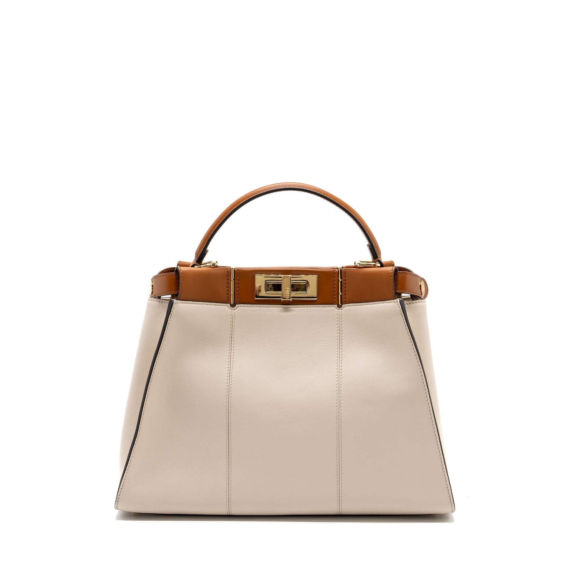Fendi Peekaboo Purse Calfskin Multicolour Medium Travel Bag