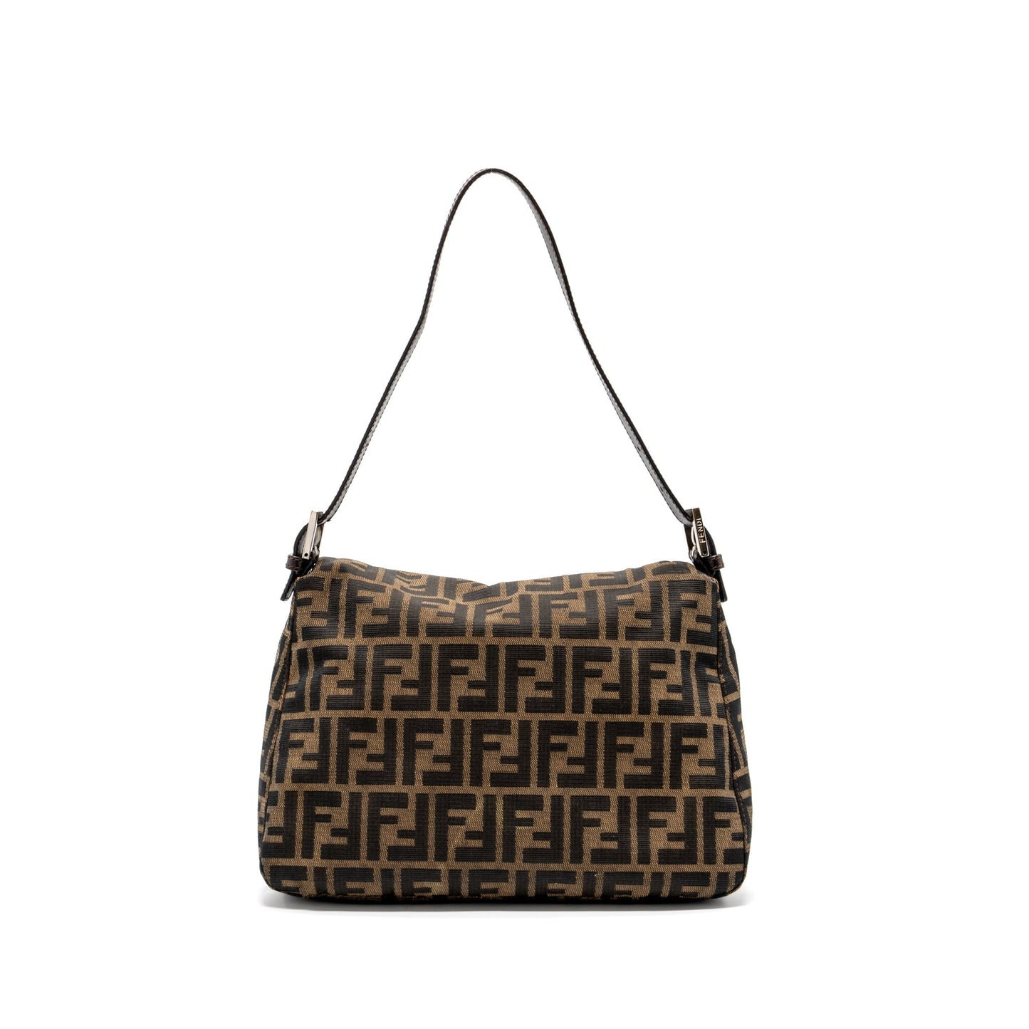 Fendi Purse Jacquard Canvas Brown Mini Shoulder Bag
