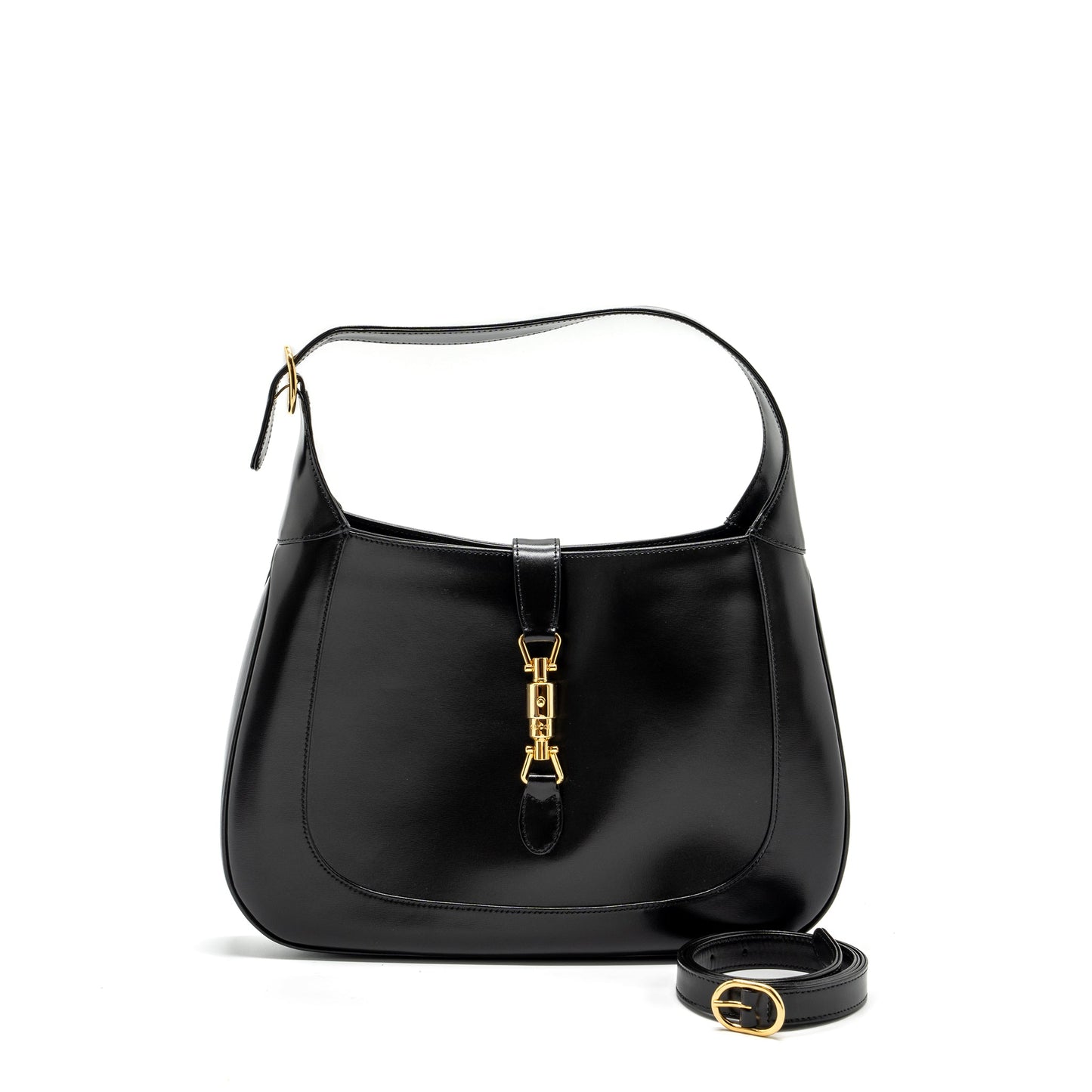 Gucci Jackie Bag Calfskin Black Medium Travel Bag