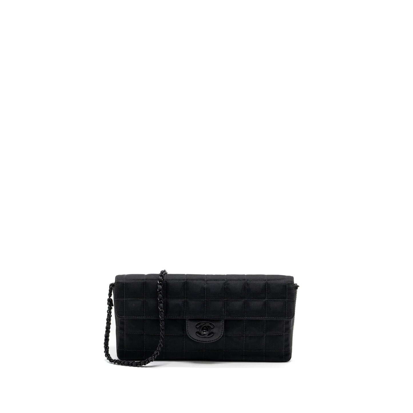 Chanel Flap Fabric Hardware Black Shoulder Bag