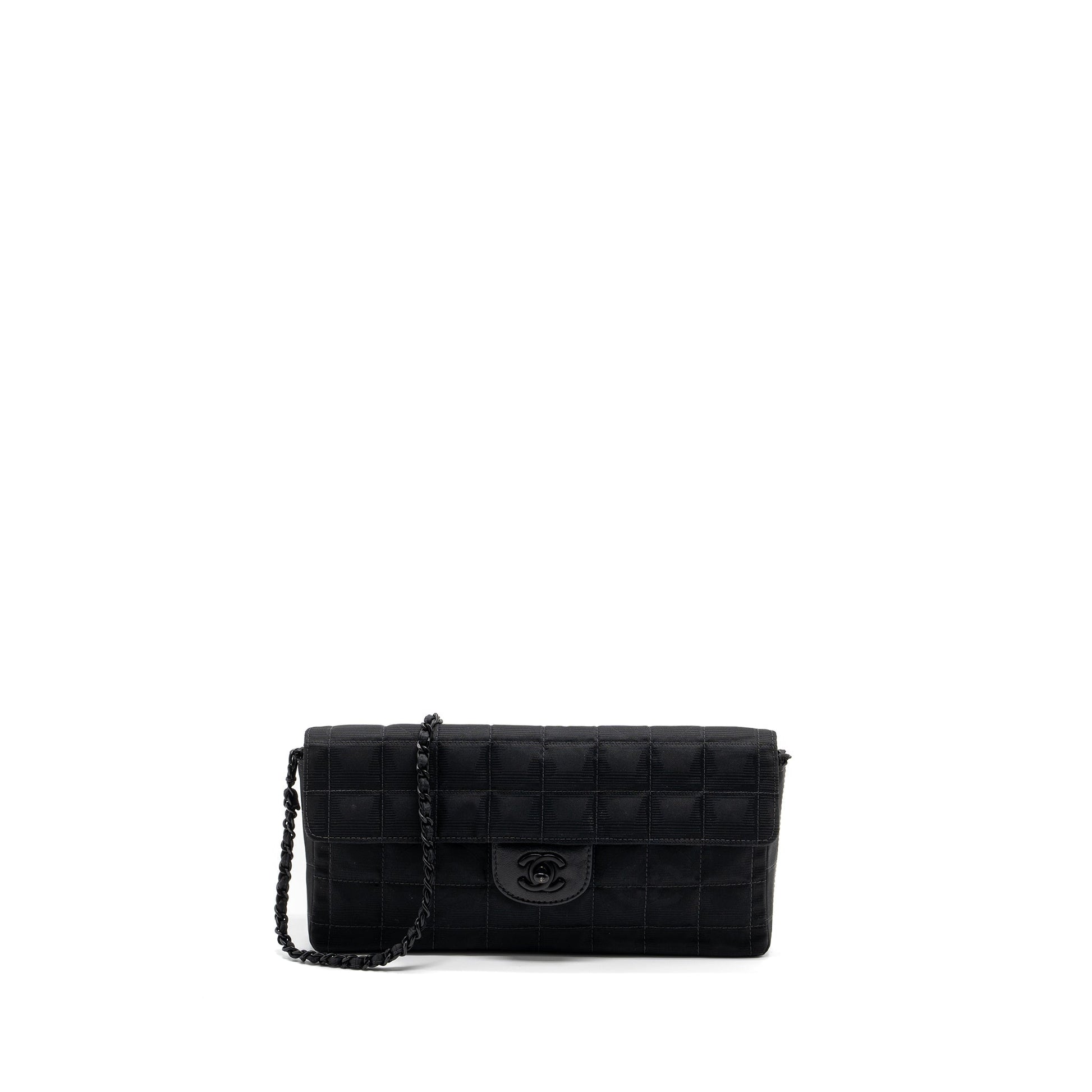 Chanel Flap Fabric Hardware Black Shoulder Bag